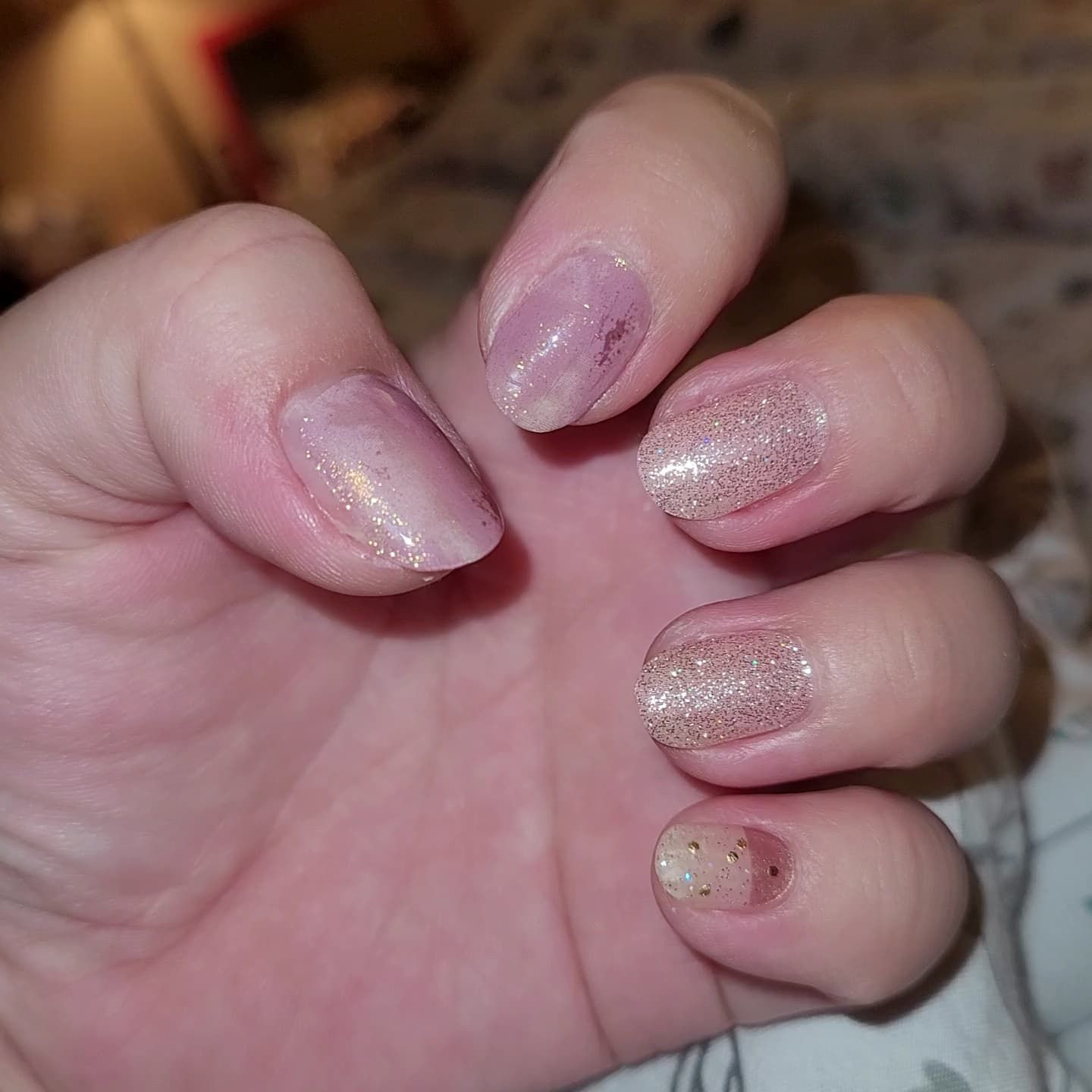 Champagne Drop - Baby Pink Shimmer Nails - Dashing Diva – Dashing Diva