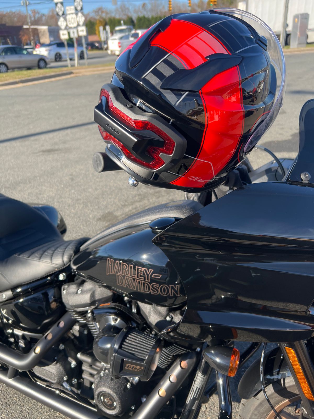 Mount Helmet Street Glide Helmet Lock Motorcycle On Bike 22MM-25MM