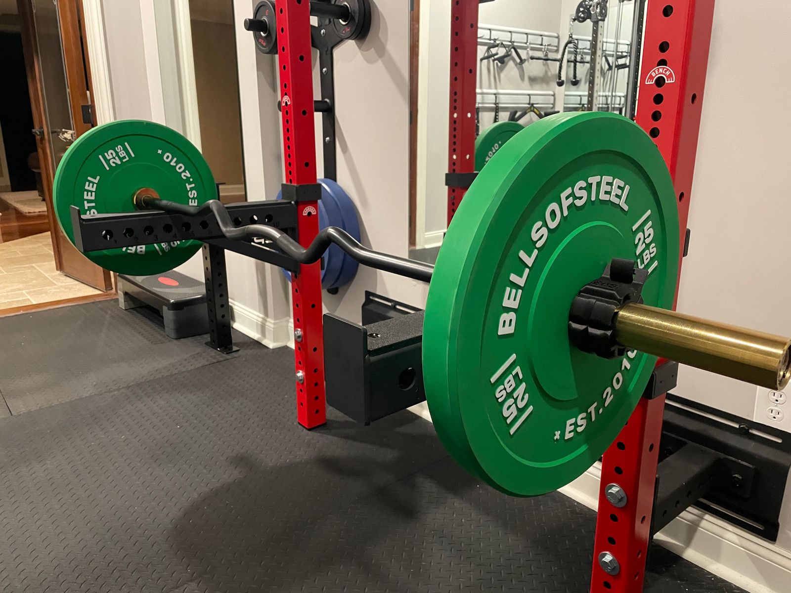 Grip Bench Ez Bar Chest Workout Rep Fitness Rackable Ez Curl Bar