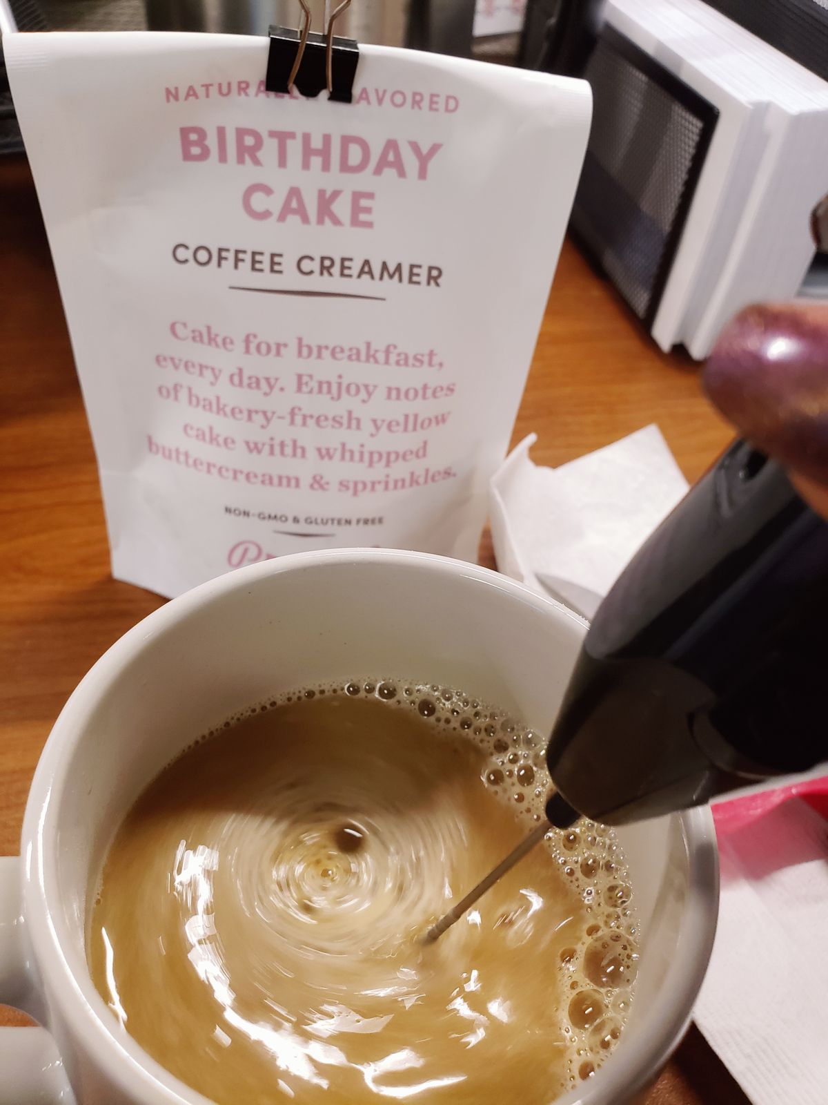 Birthday Cake Coffee Creamer Keto Friendly Sugar Free NonDairy Low