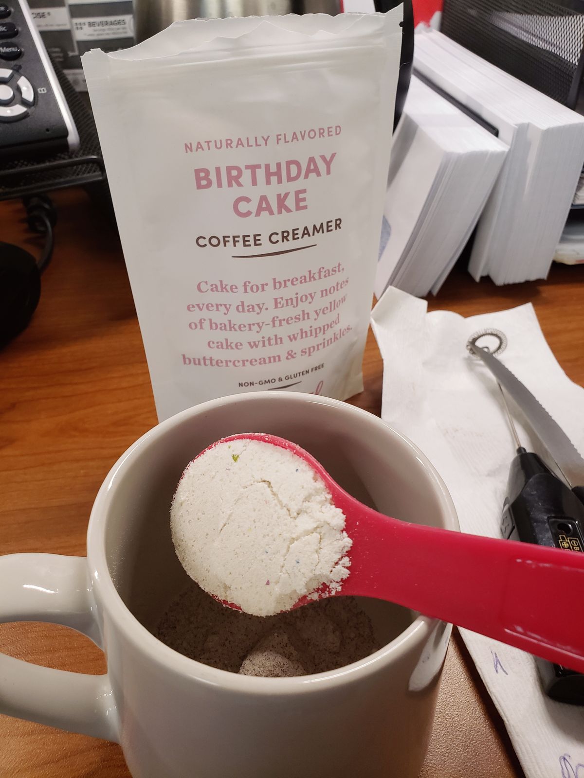 Birthday Cake Coffee Creamer Keto Friendly Sugar Free NonDairy Low