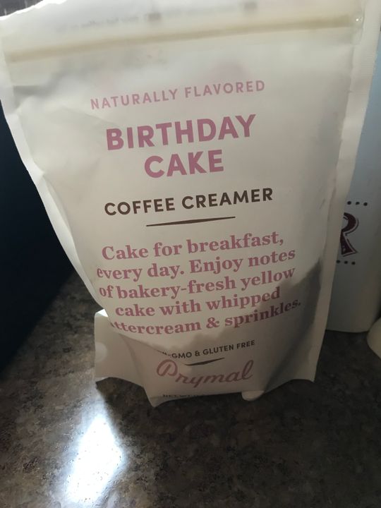 Birthday Cake Coffee Creamer Keto Friendly Sugar Free NonDairy Low