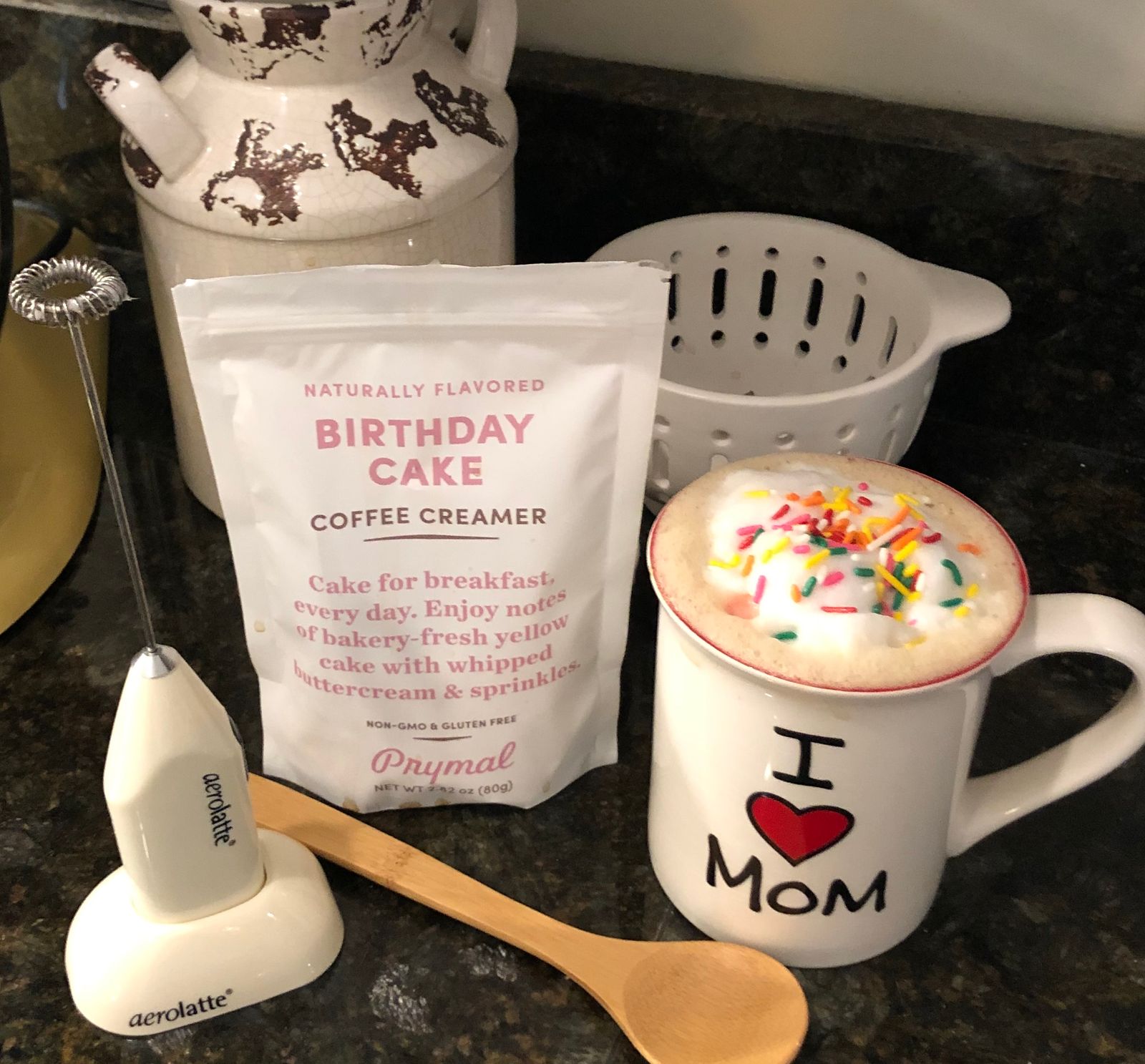 Birthday Cake Coffee Creamer Keto Friendly Sugar Free NonDairy Low