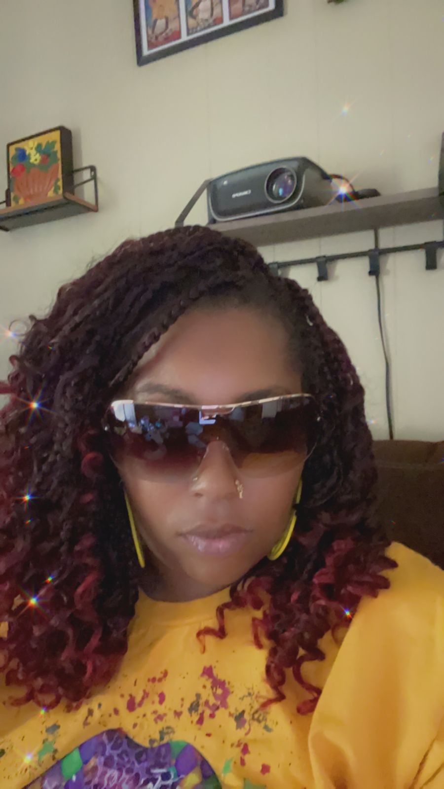 rissa g bou g sunglasses bougie gold + brown gradient dime optics