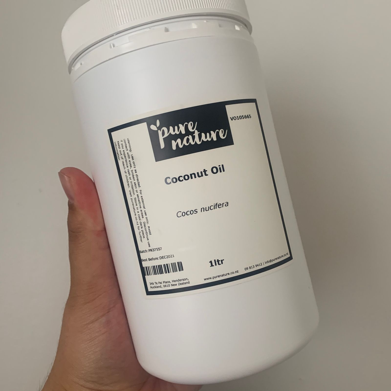 Coconut Oil PureNature NZ