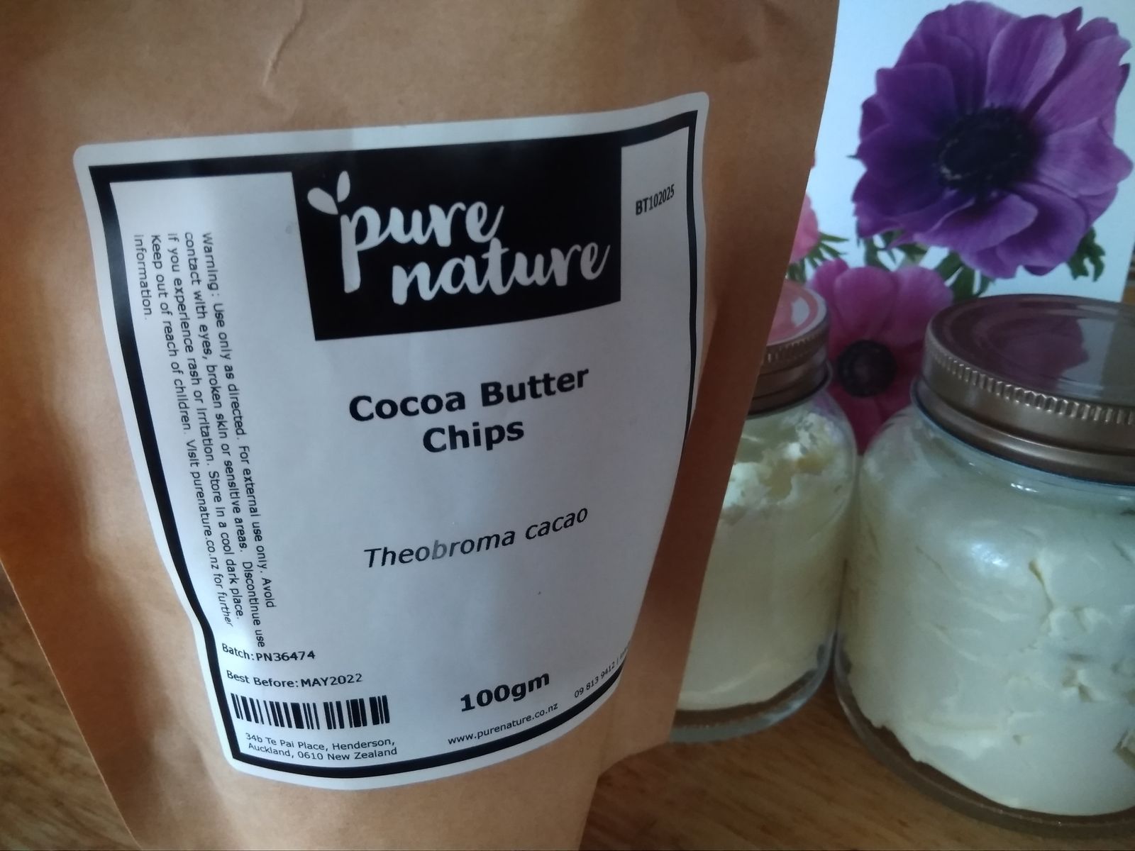 Cocoa Butter Chips PureNature NZ