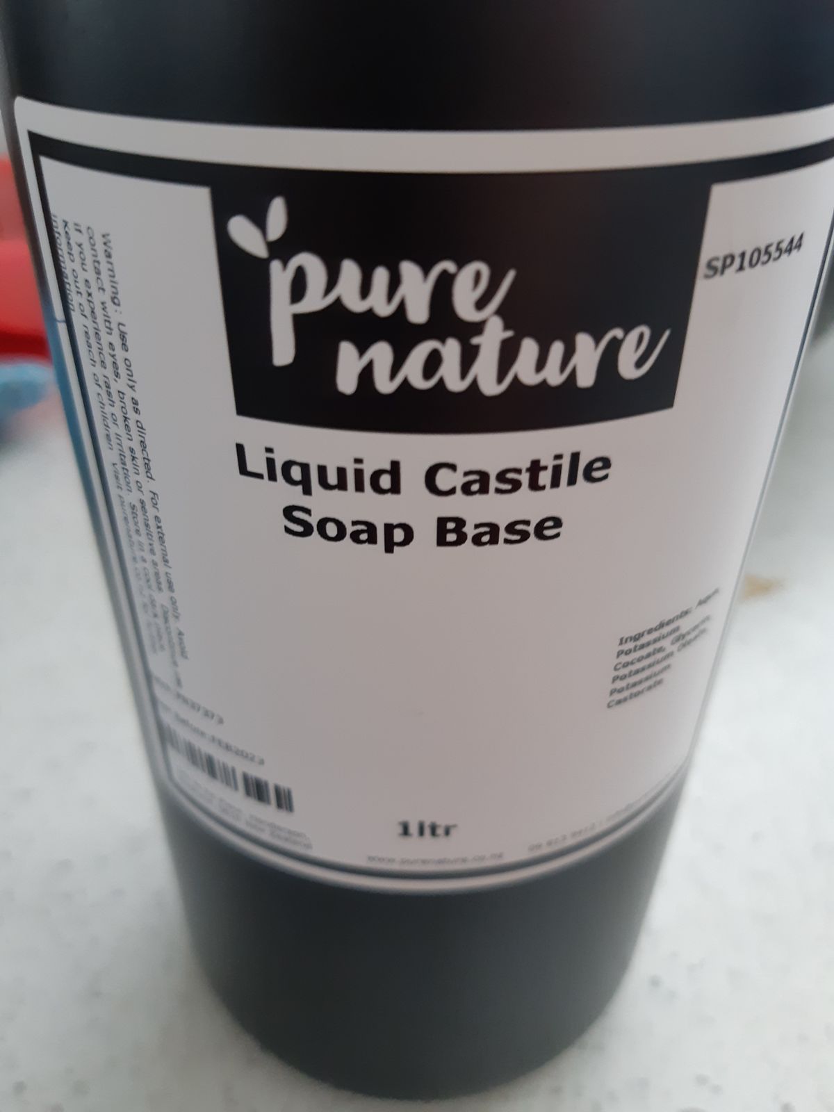 Liquid Castile Soap Base PureNature NZ