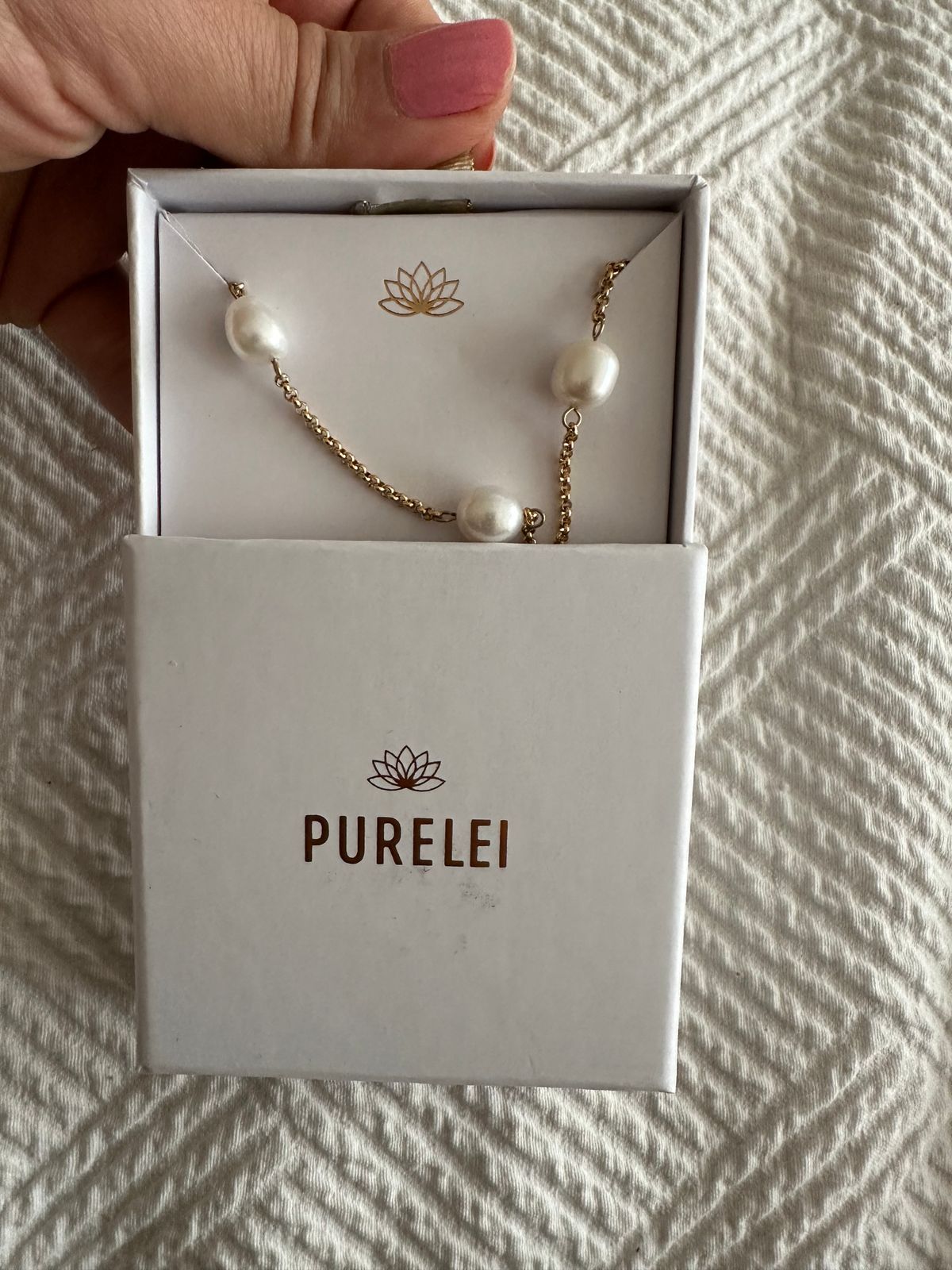Purelei Malahi Orecchini A Cerchio Hawaii - Con Perle Keshi E Zirconi Bianchi, In Acciaio Inox