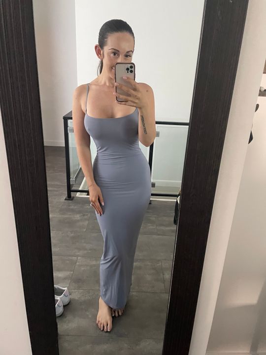 FITS EVERYBODY LONG SLIP DRESS | ONYX