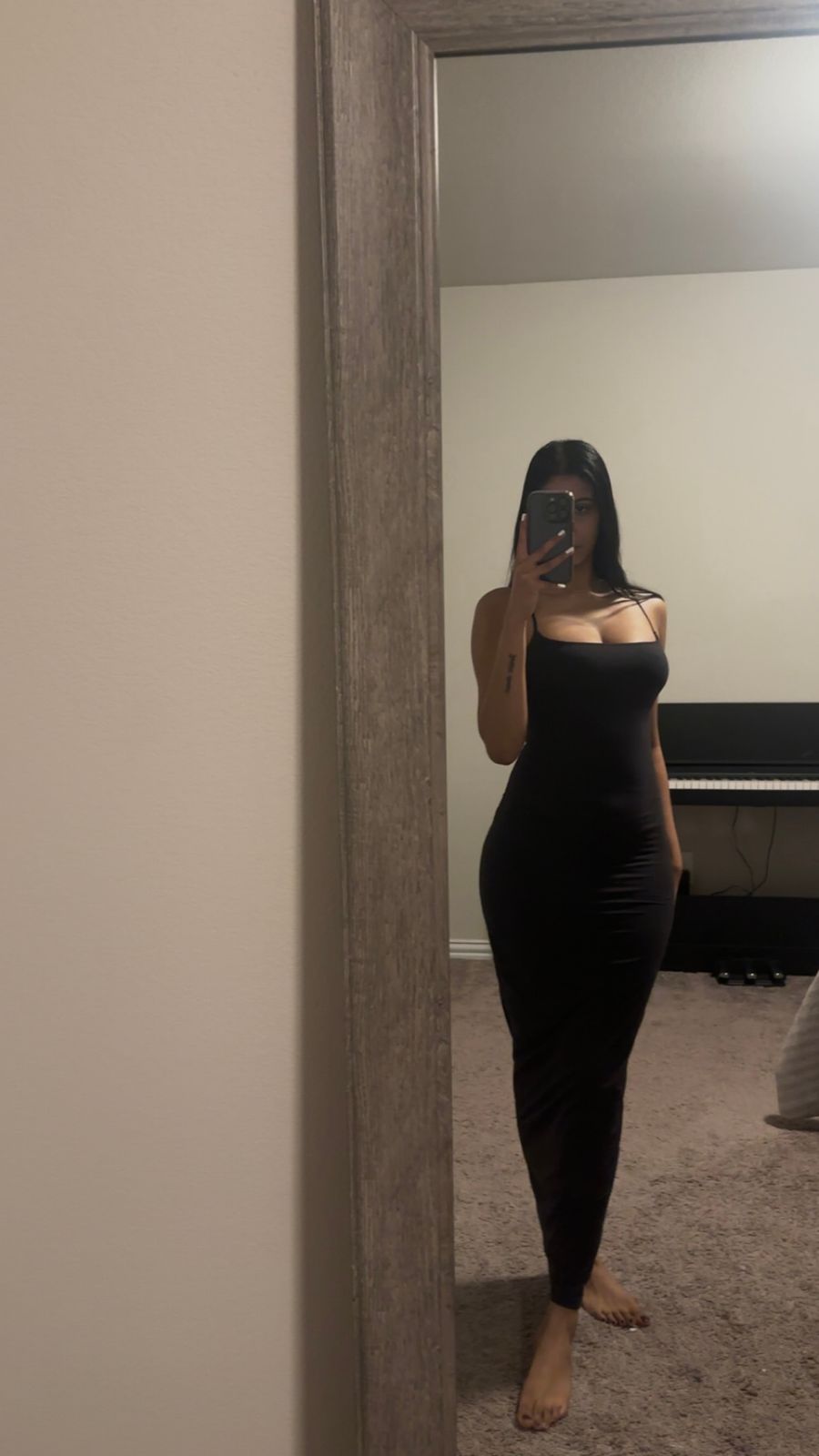 FITS EVERYBODY LONG SLIP DRESS | ONYX