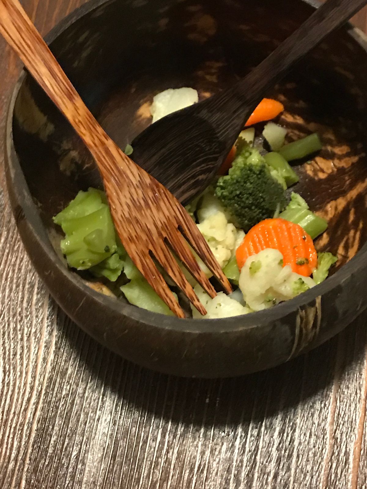 Coco Combo Coconut Bowls, Wooden Spoons and Forks Bundles Coconut