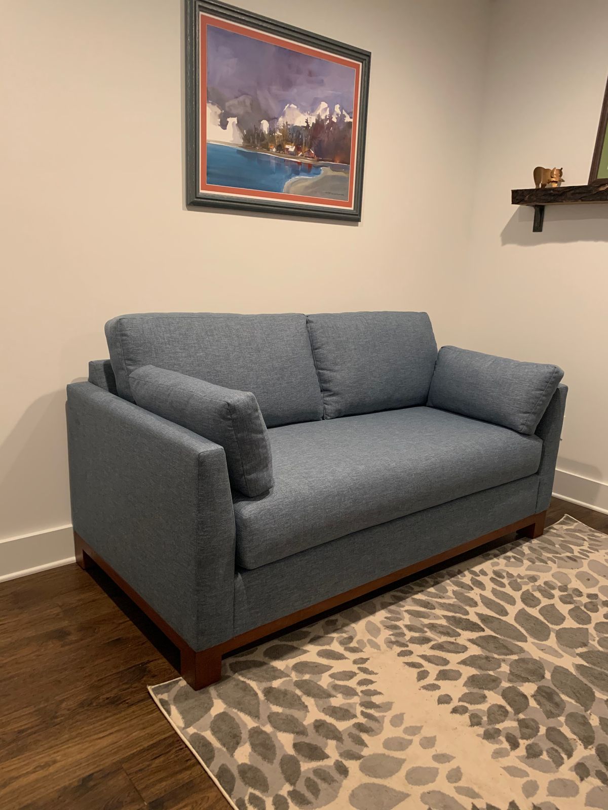 Avalon Queen Size Sleeper Sofa Leg Finish Pecan / Sleeper Option