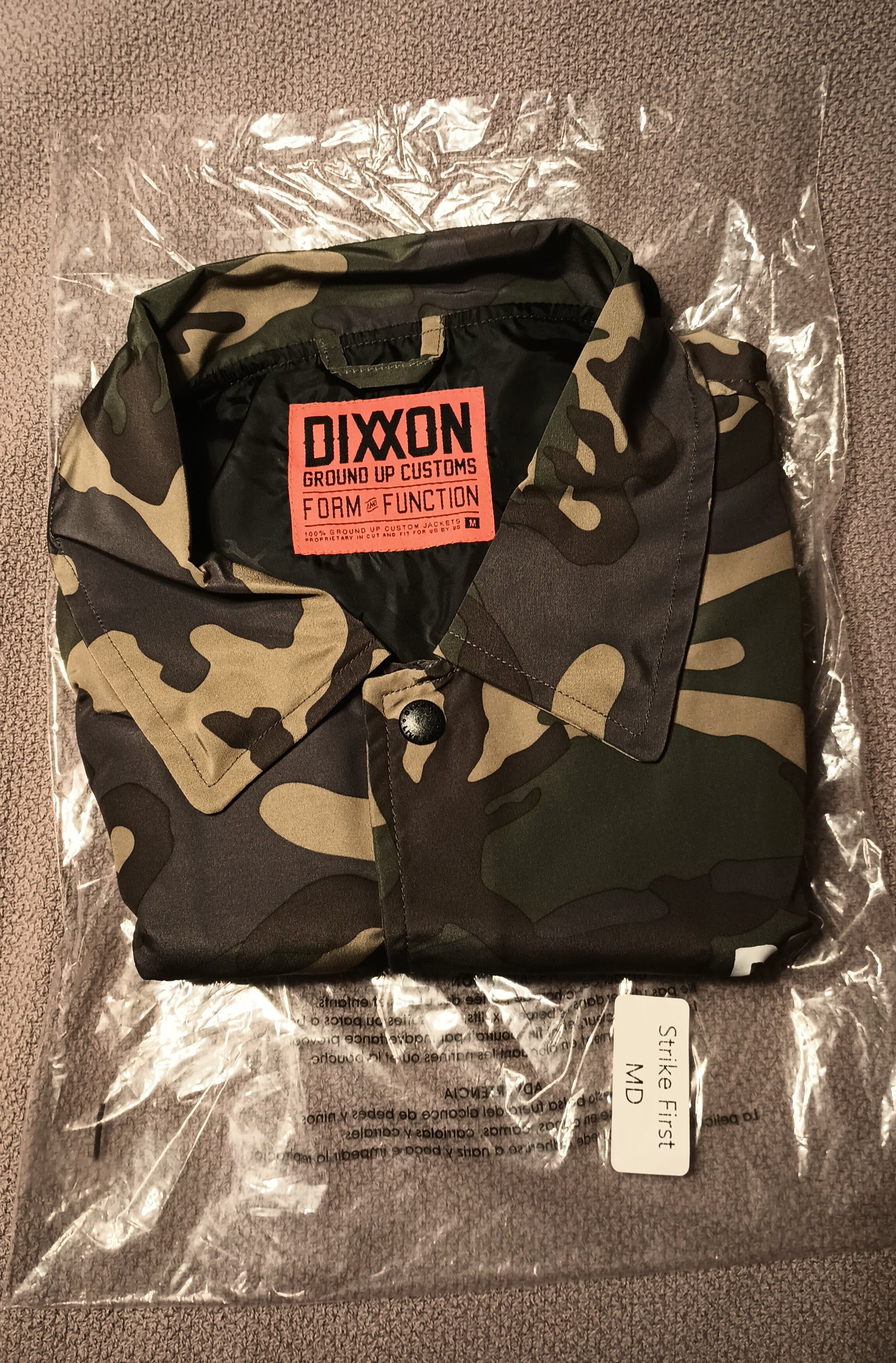 White Tradition Badge Coaches Jacket - Black | Dixxon