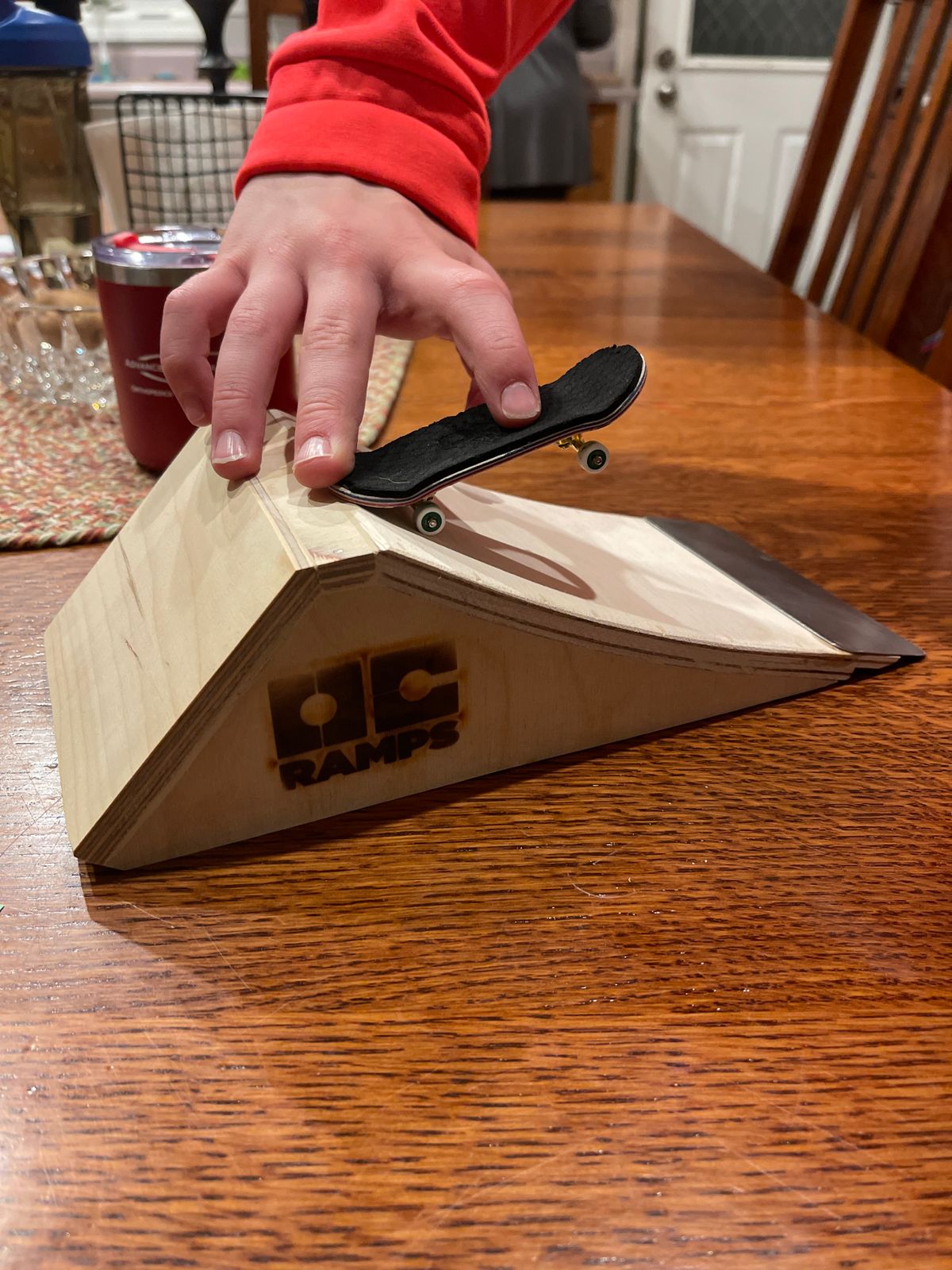 Skateboard Fingerboard Ramps Diy Fingerboard Launch Ramp And