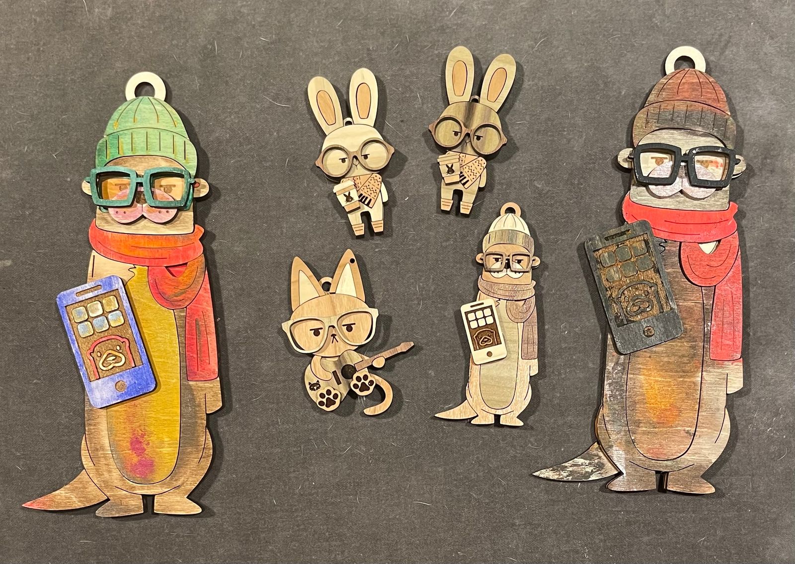Millennimal Keychain - Ryon the Rabbit – Glowforge Shop