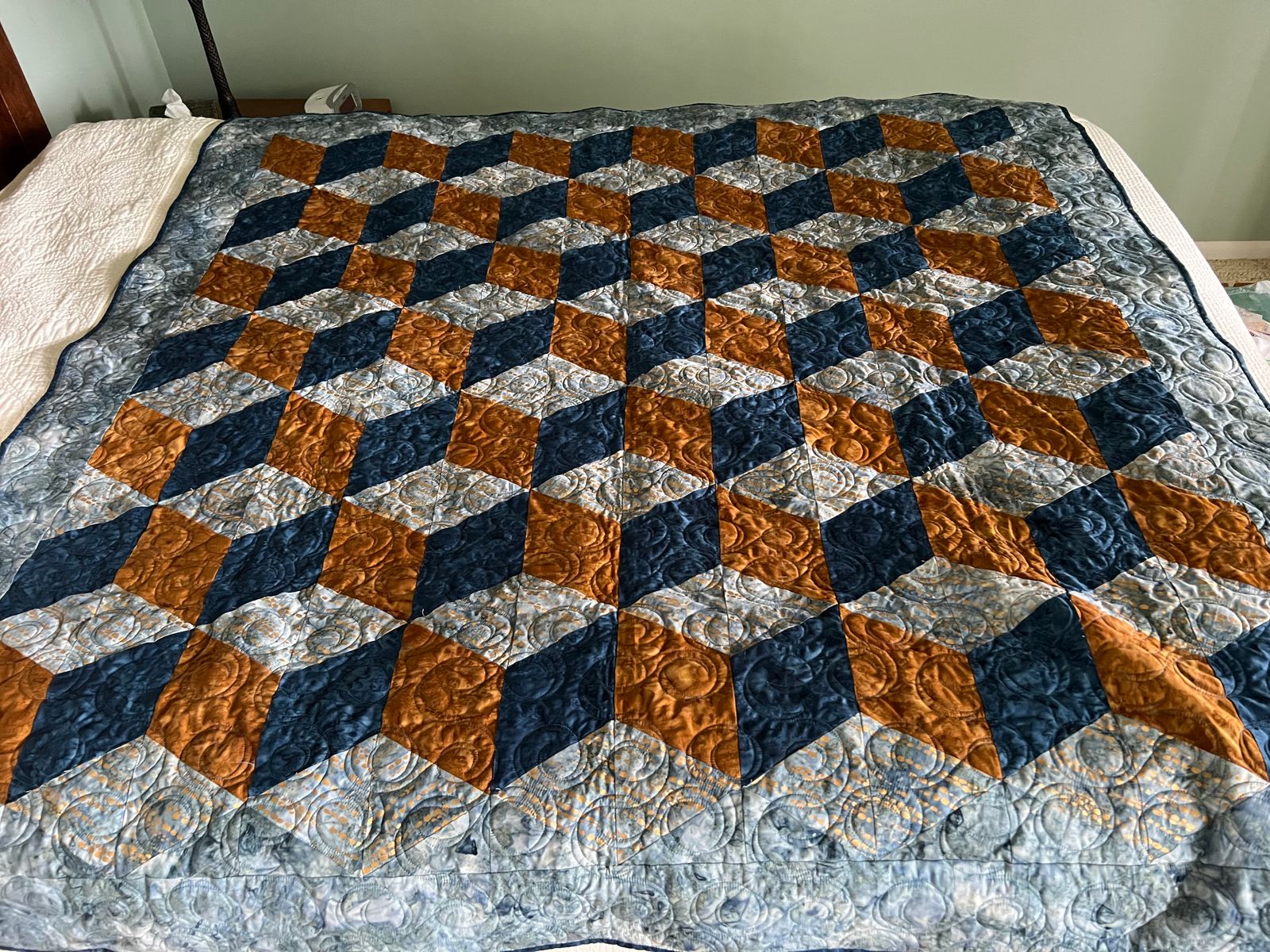 Digital Download Rhombus Cube Quilt Pattern by Missouri Star