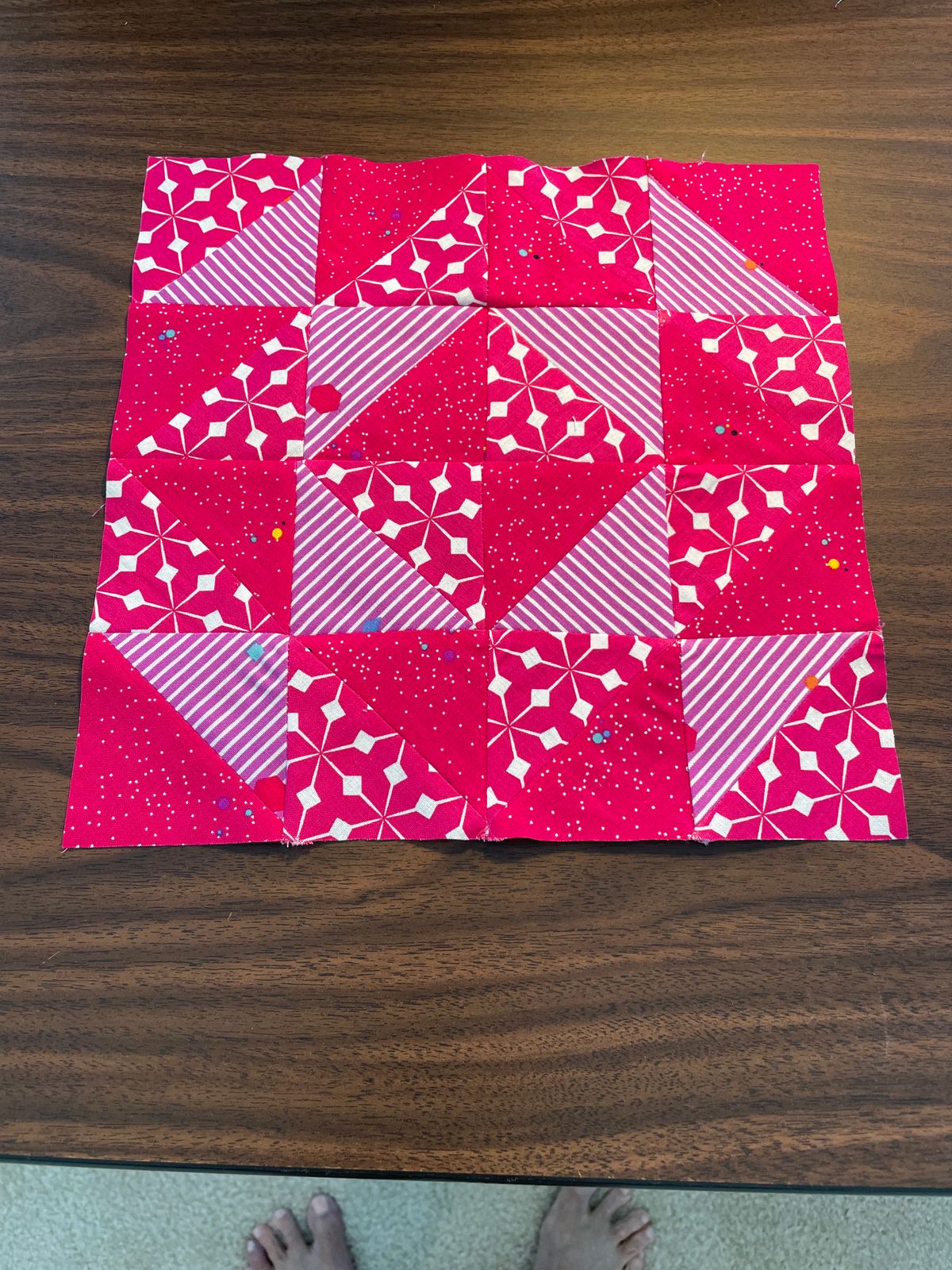 The Piecemaker Block of the Month Backing