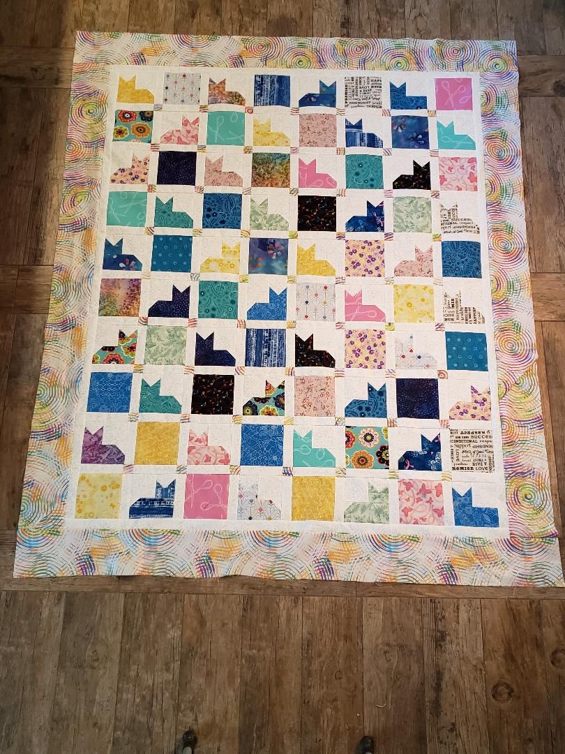 Digital Download Itty Bitty Kitty Committee Quilt Pattern by Missour