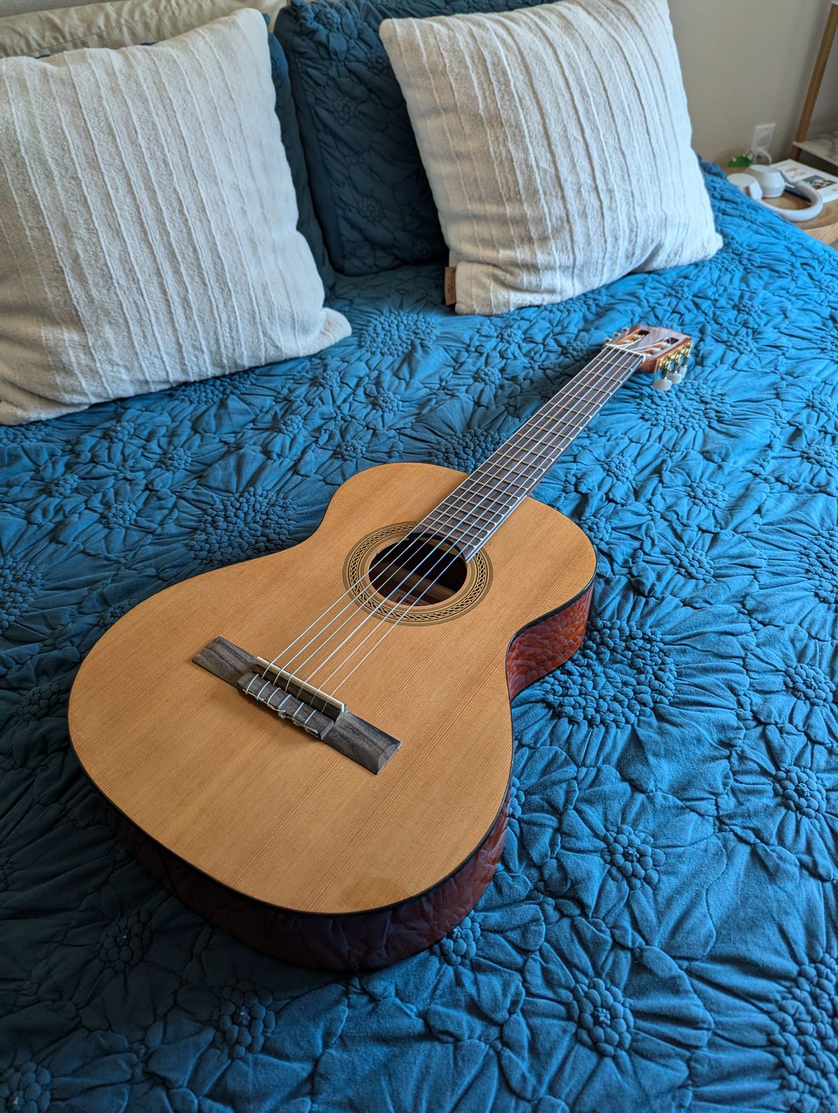 【size4】klasica 3-Z Cedar Top Mahogany Nylon String 3/4 Size Classical Guitar