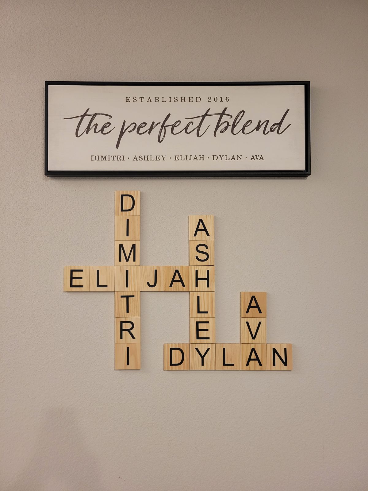 Crossword Wall Tiles Wood Letter Wall Decor Stiles