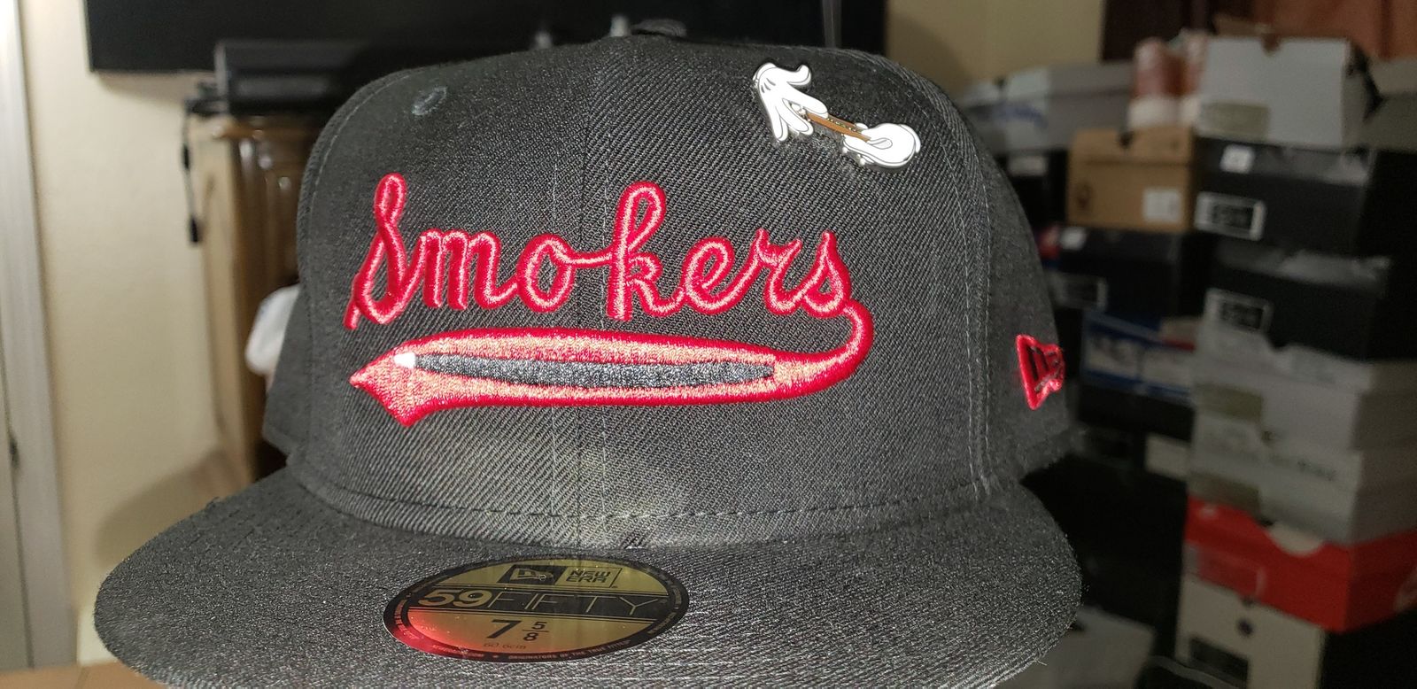 Tampa Smokers Black New Era 59Fifty Fitted Hat Heaven