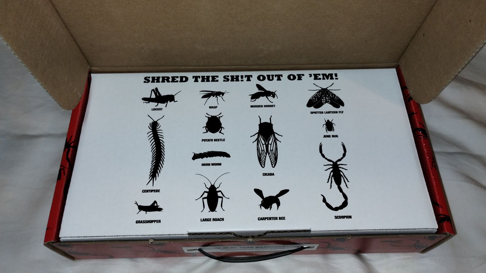 Schmidt Boxes Insect Corrugated Box With Bugs PP Corrugated Sheet Flies & Bugs A5 Yellow