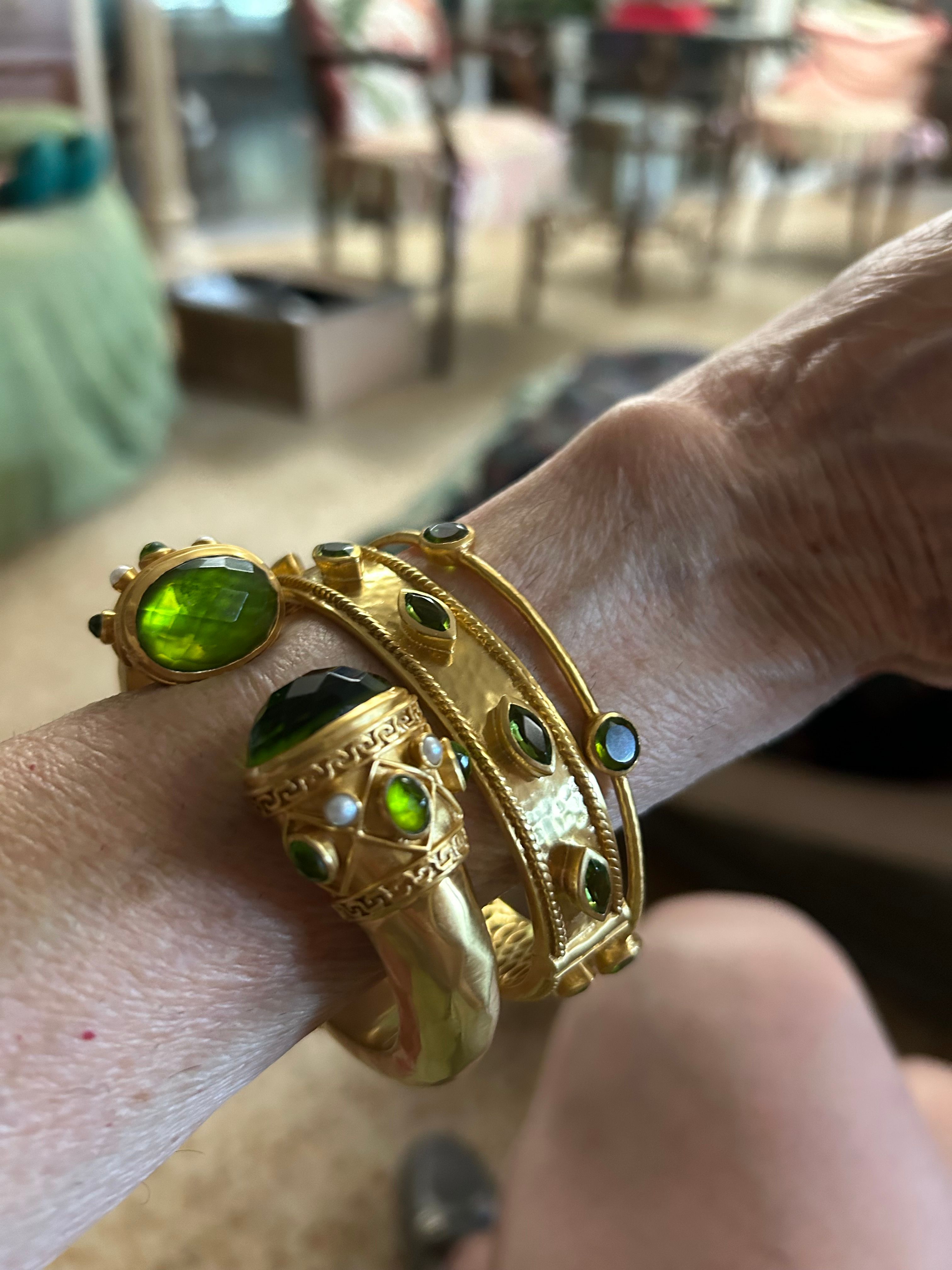 Monaco Gemstone Hinge Bangle | Julie Vos