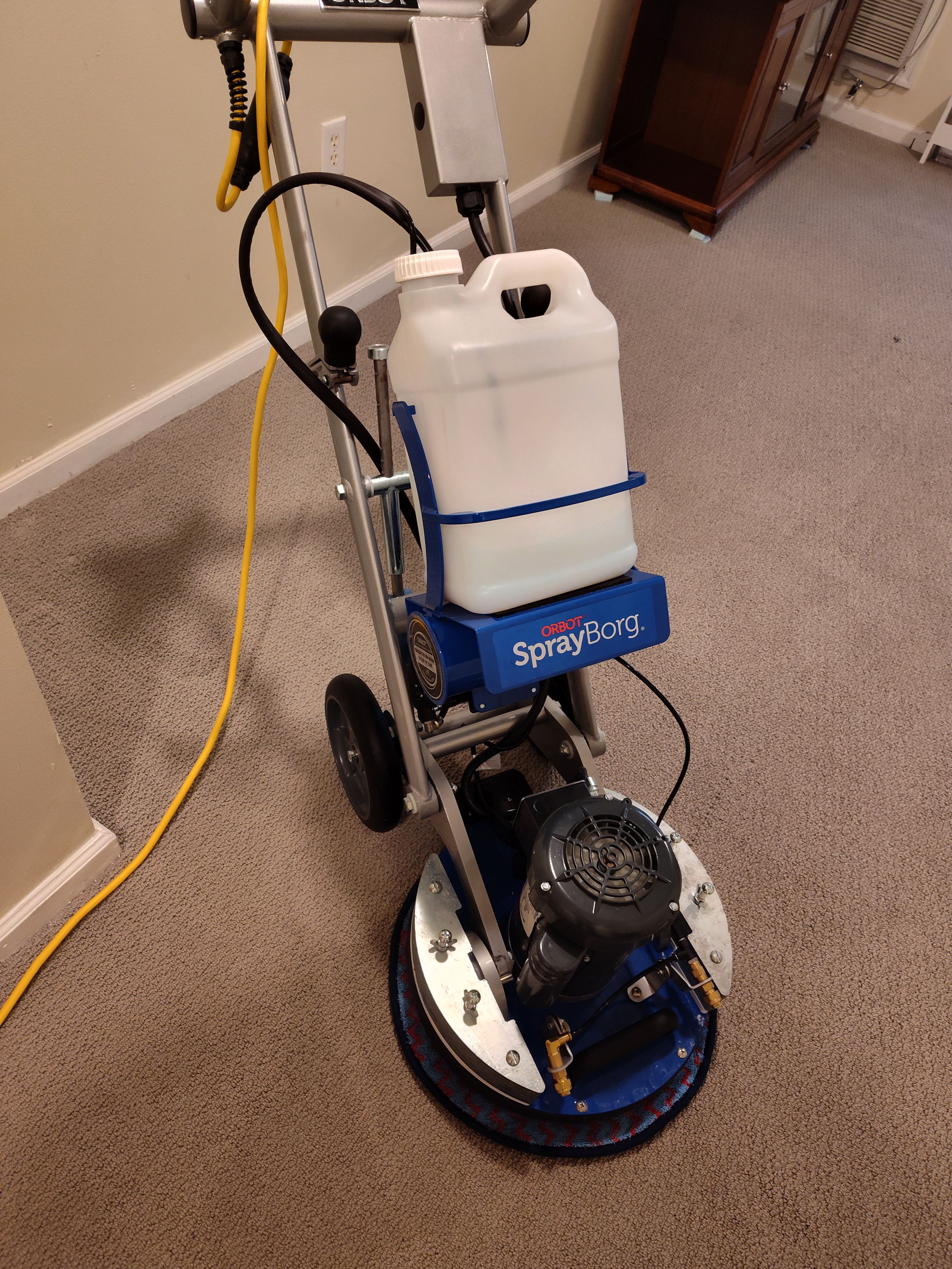 HOS Orbot Orbital Floor Machine with SprayBorg – VacAway VLM
