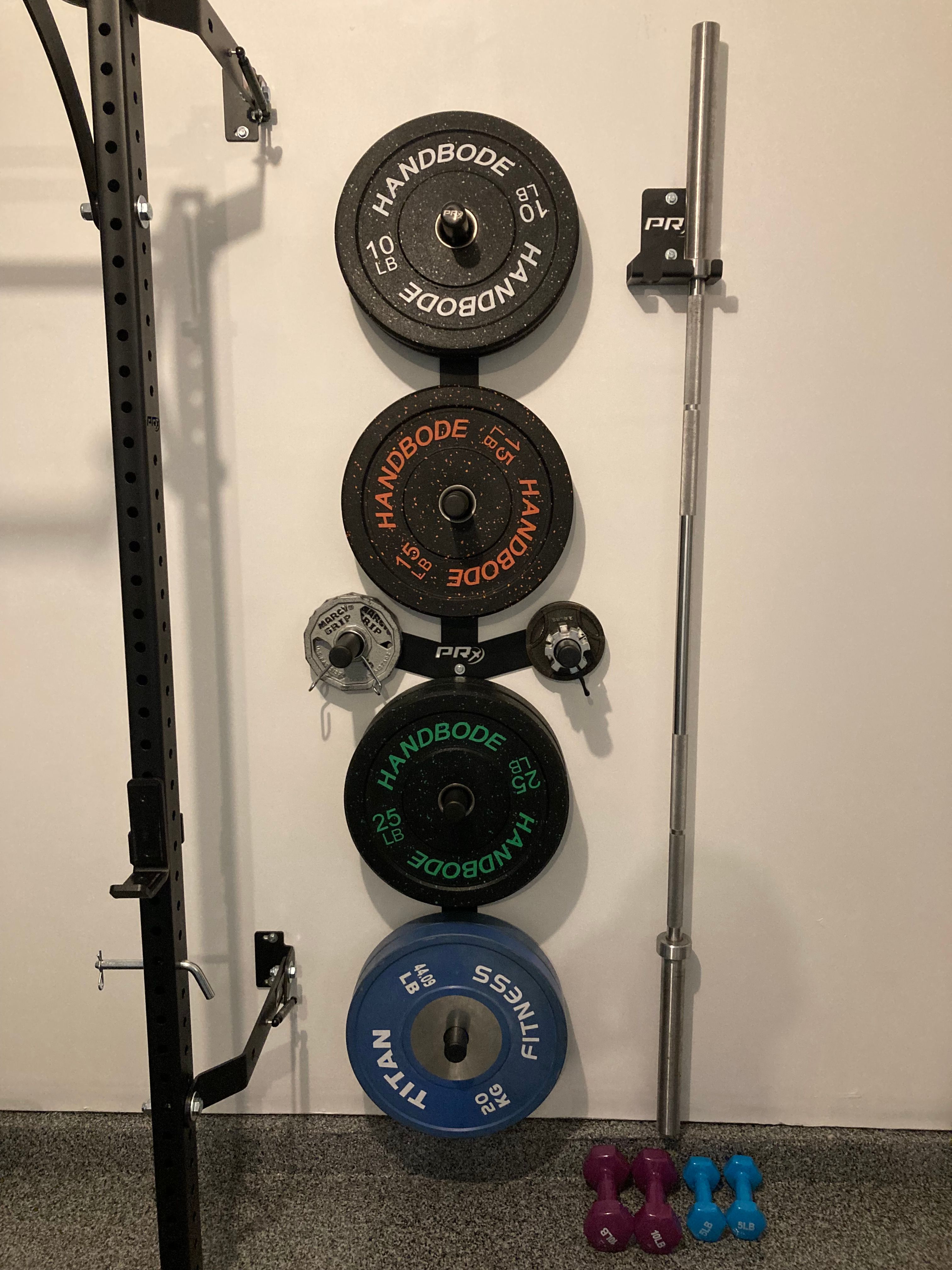 Barbell Prx Garage Gym Garage Wall Mount Weight Rack PRx Hanging