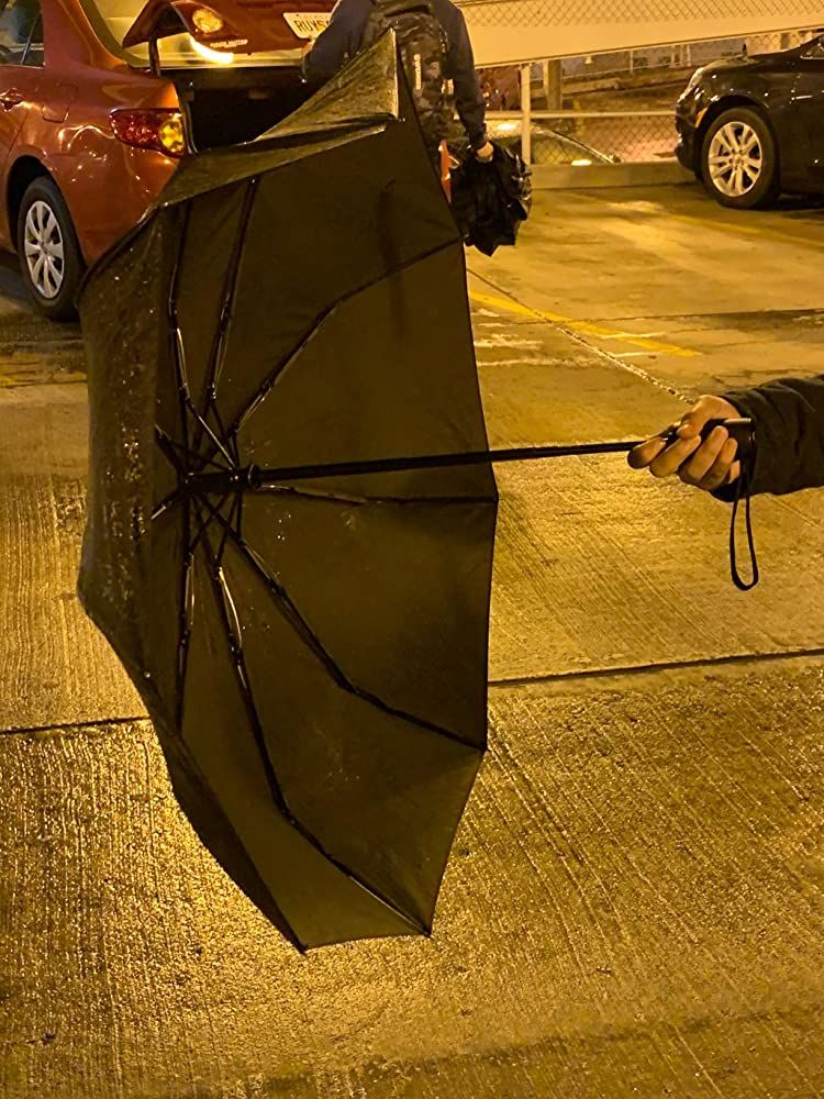 Windproof Travel Umbrella Compact, Durable, Automatic Repel Umbrella