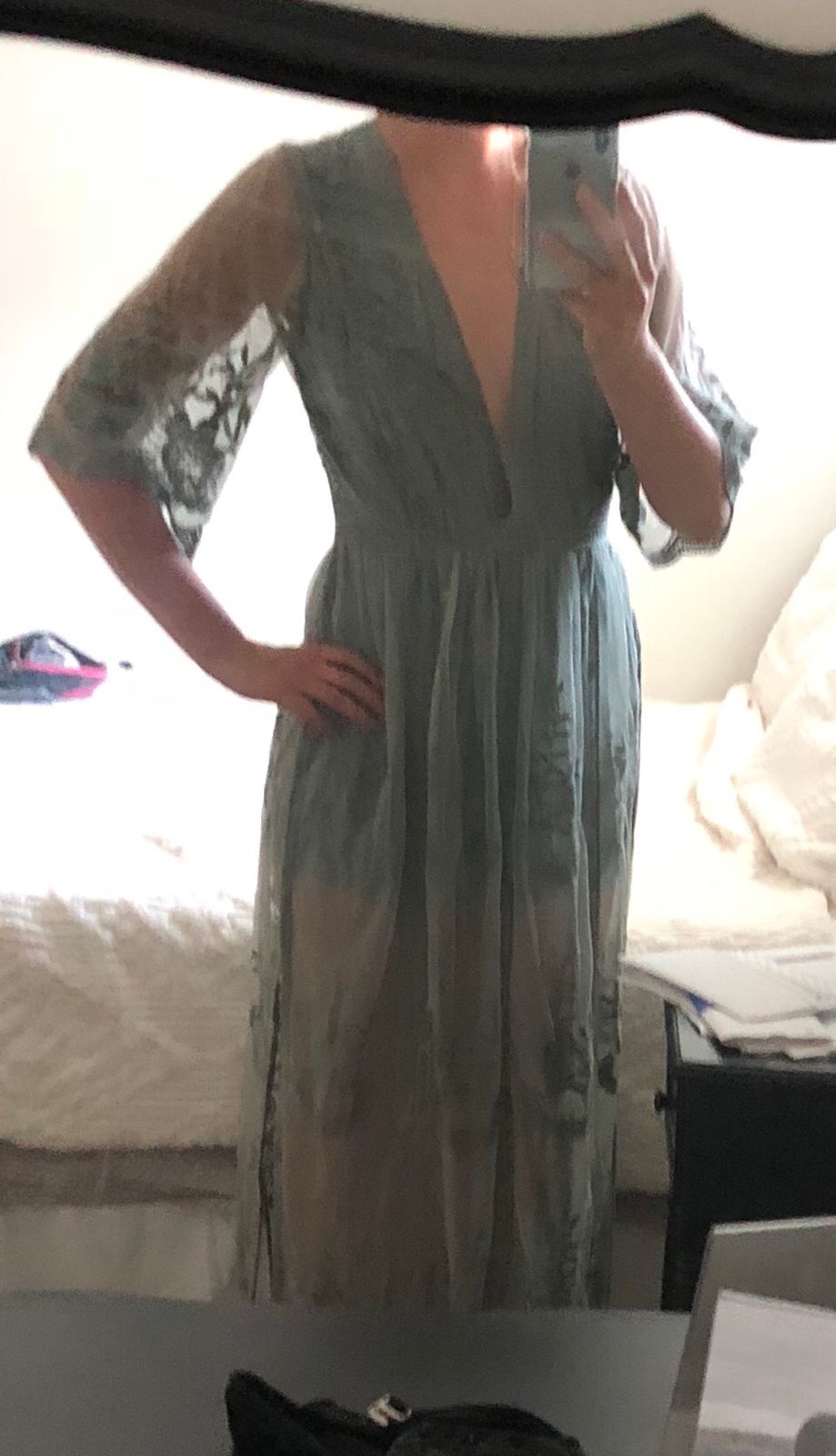 Good Vibes Only Plisse Metallic Romper - Sage
