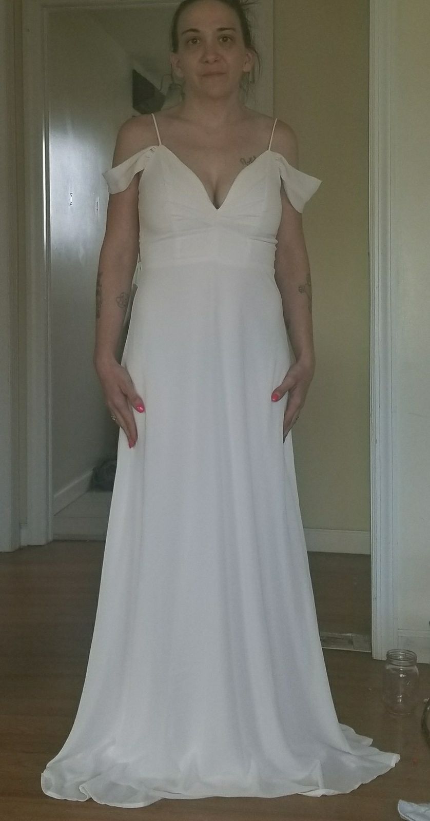 Countryside Off Shoulder Maxi Dress - Ivory