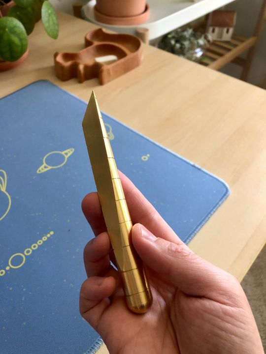 Desk Knife Brass Craighill
