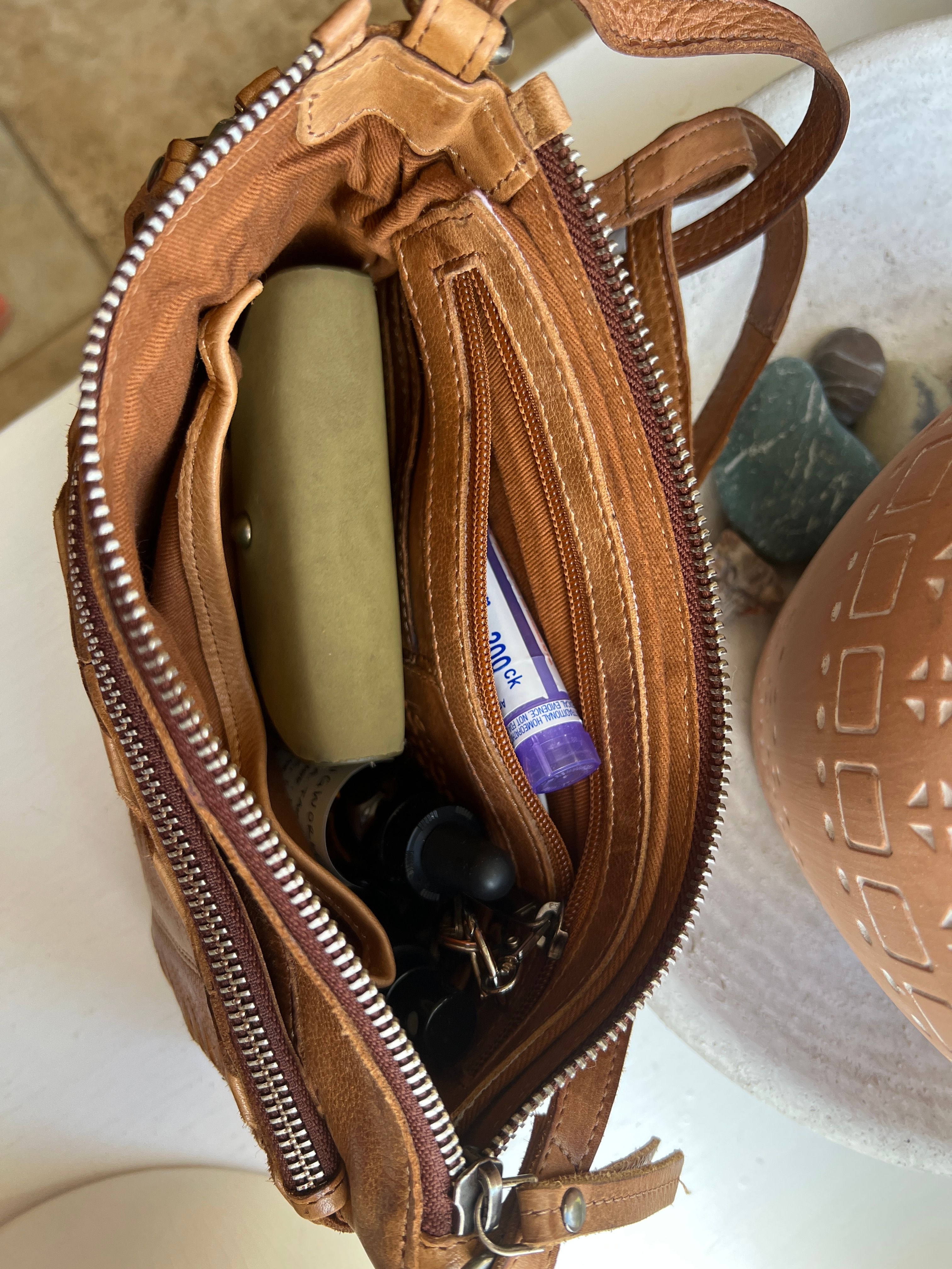 No.38237 CureBorsa クロコ型押しスプリットレザー2WAYトート