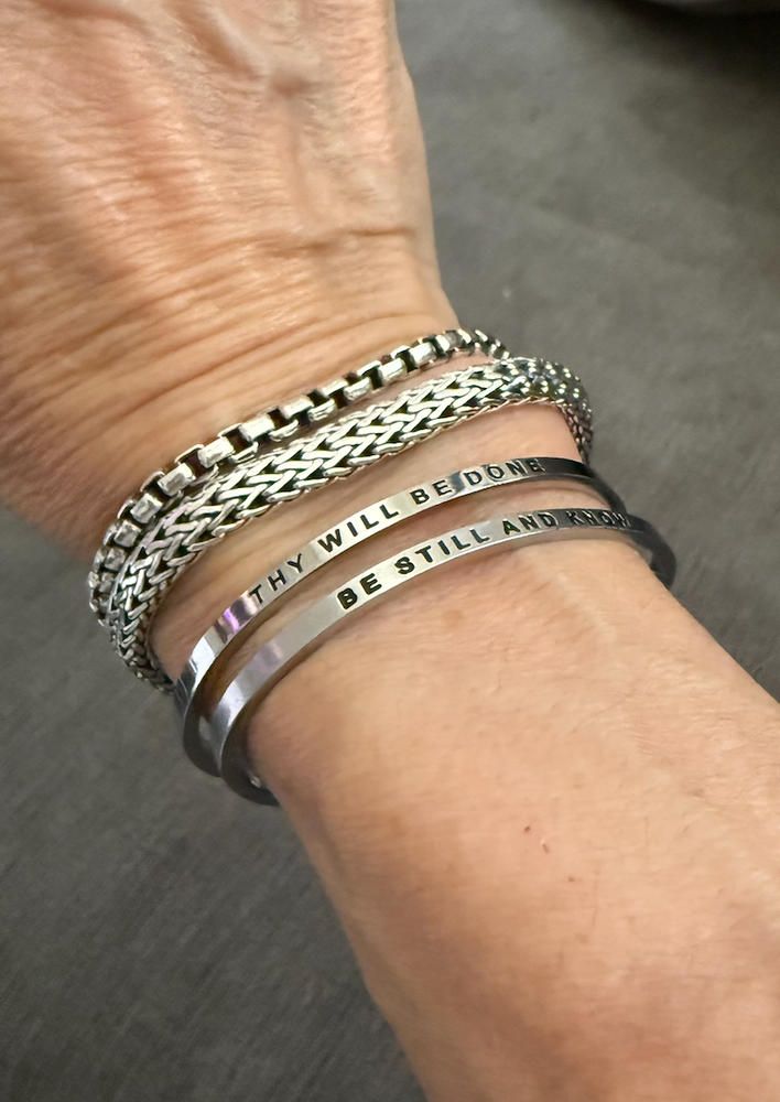 Adjustable Bracelet Mantraband Inspirational Bracelets Cuff - Main Image