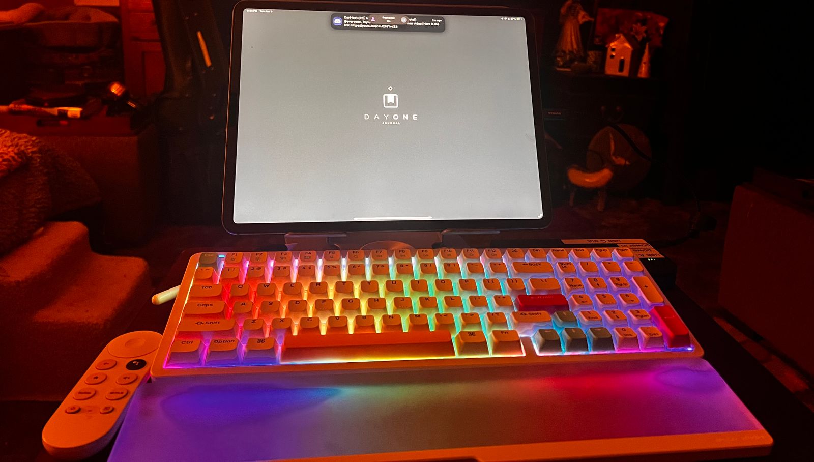 Nuphy Mono Handgelenkauflage Für Low Profile Tastaturen - Acrylic Noir 96% Kompatibel