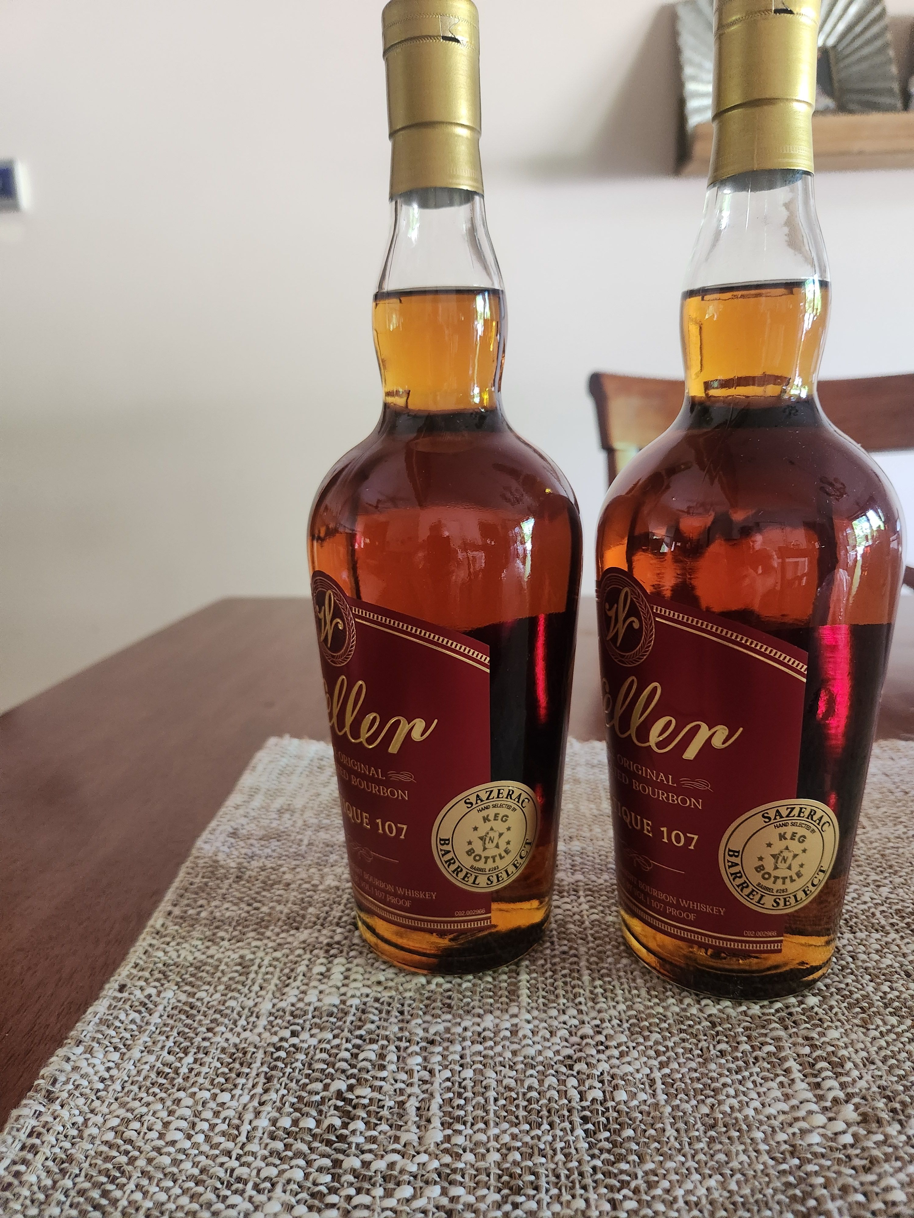 Weller Antique 107 Keg N Bottle Single Barrel Bourbon 750ml