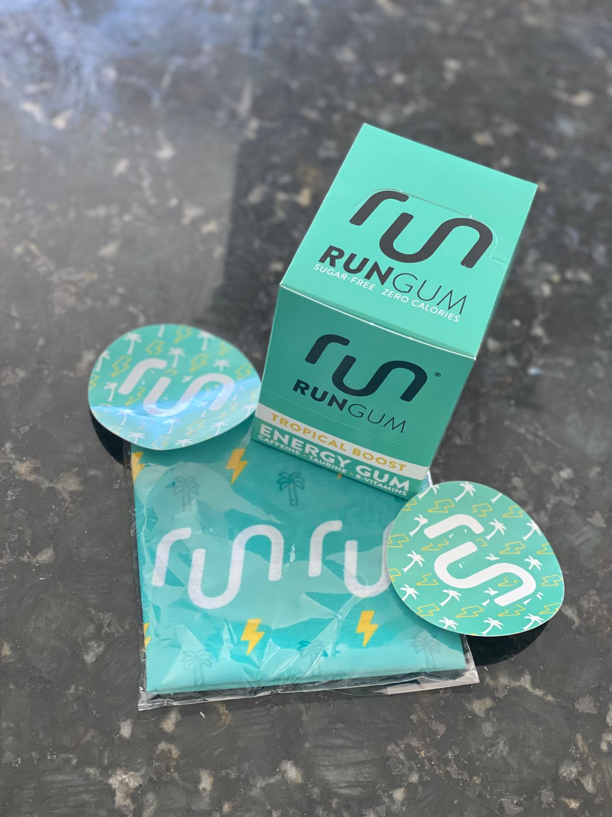 Energy Gum Original Caffeine Chewing Gum by Run Gum for Athletes