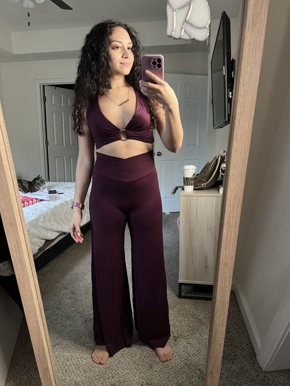 Frey フレイ　SATIN WATER PANTS(サテンウォーターパンツ) Freya Flare Pant | Soft, Stretchy, and Sexy Bamboo Viscose