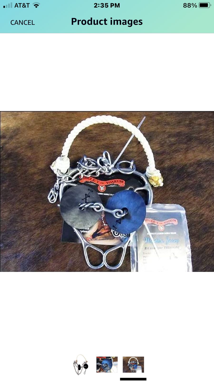 Reinsman Martha Josey Million Dollar Rope Nose Combination Gag Bit