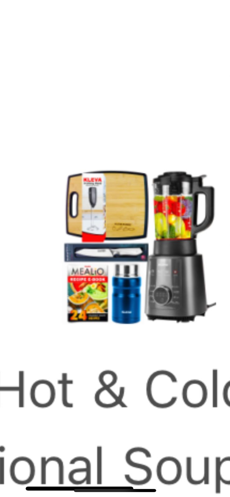 Mealio® Hot & Cold Blender Soup Maker and Smoothie Blender Kleva Range