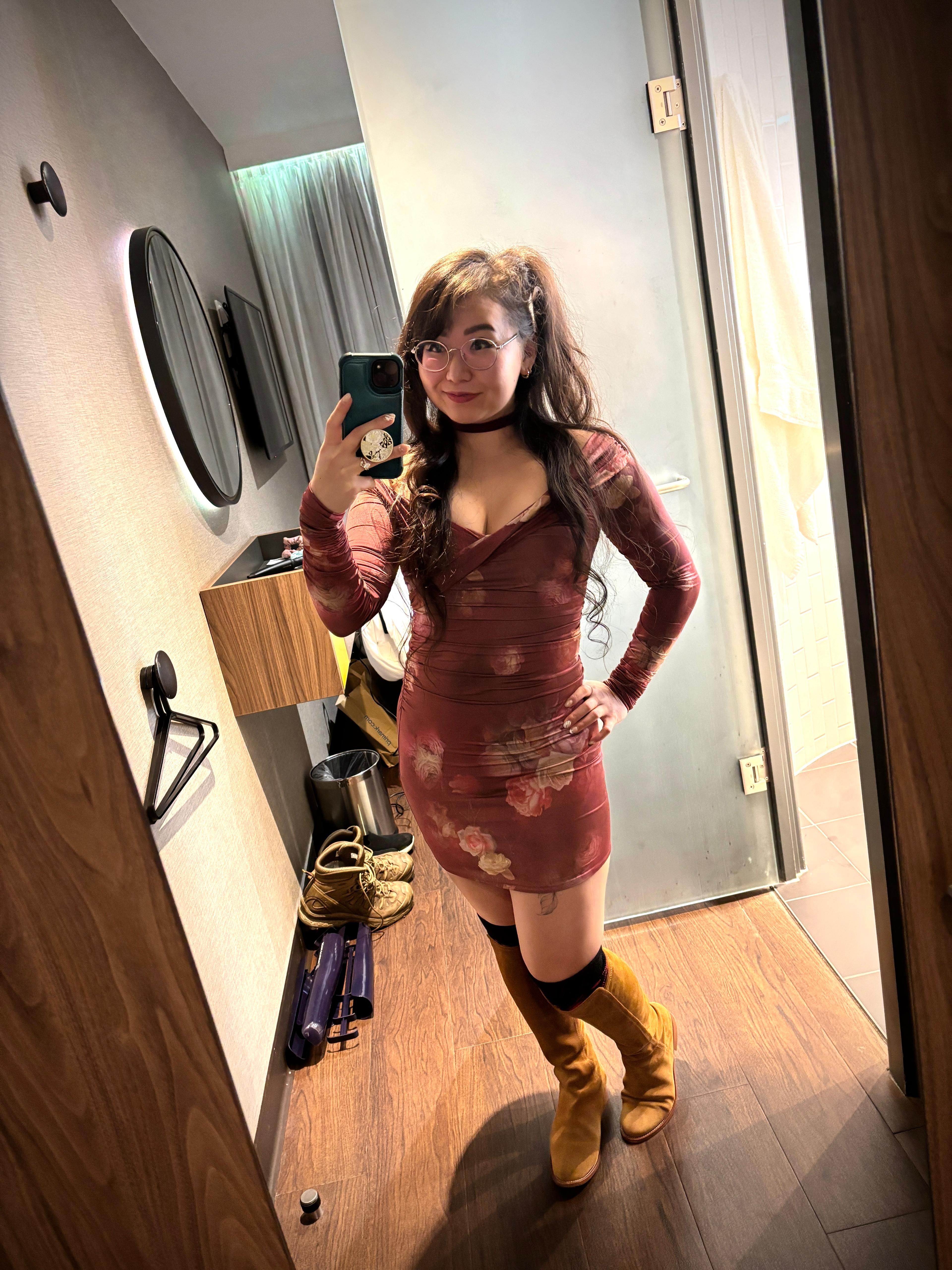 Rosanna Off-Shoulder Ruched Mini Dress in Maroon Floral
