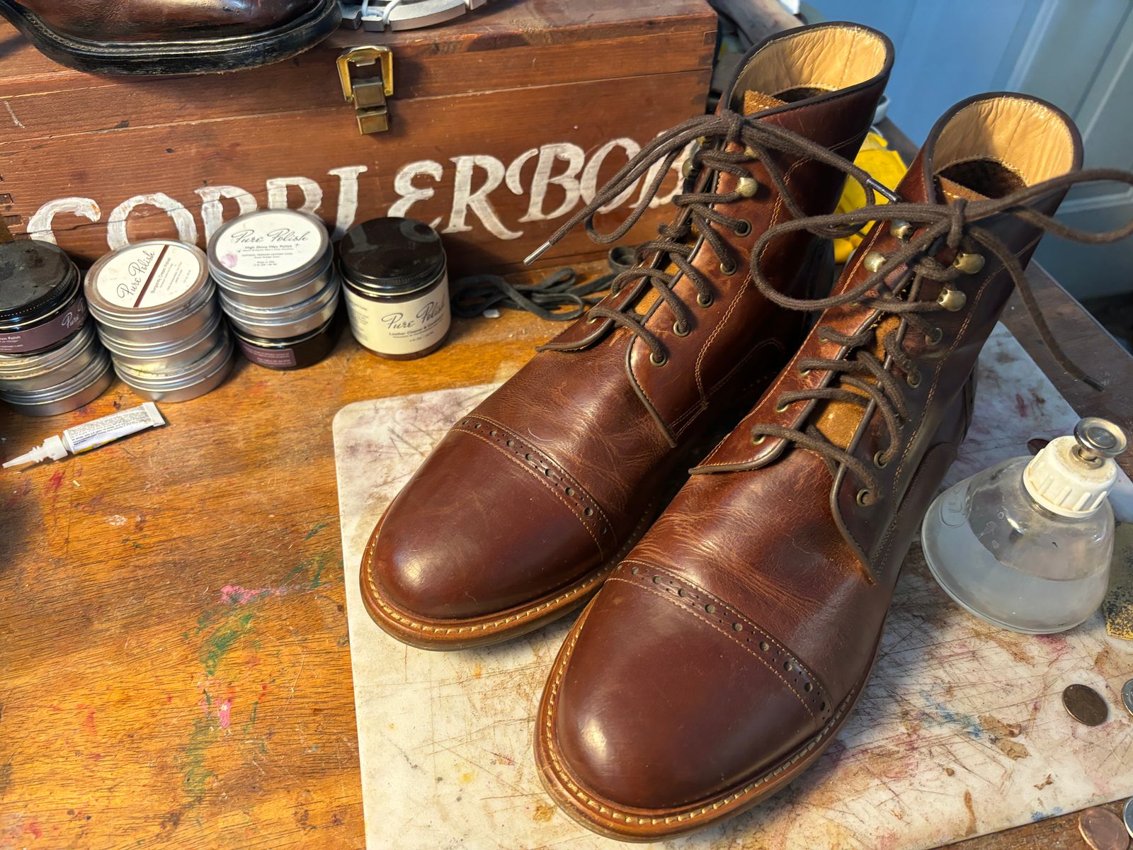 Woodlands cap toe boot – Warfield & Grand
