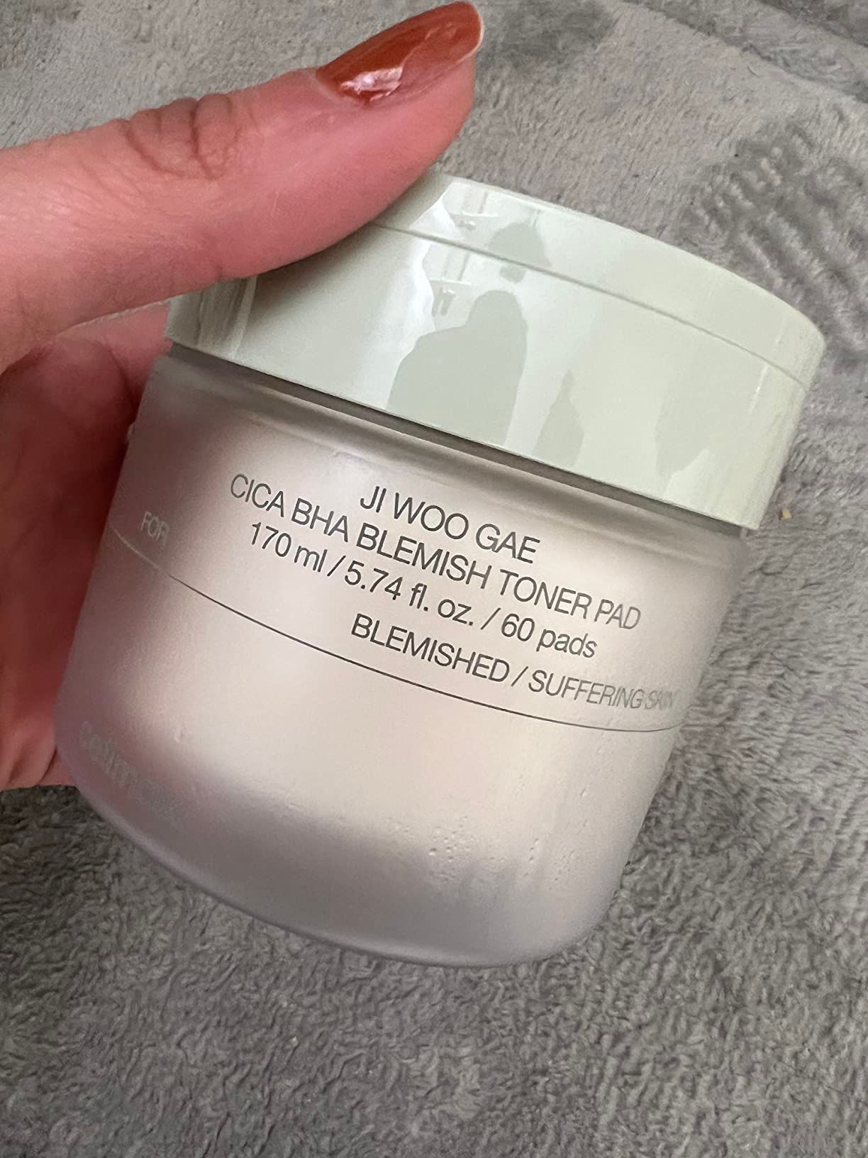 Ji Woo Gae Cica BHA Blemish Toner Pad