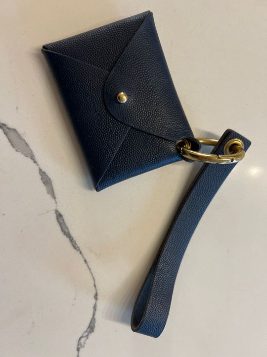Dusty Rose French Leather Card Wallet | Avryn Co.