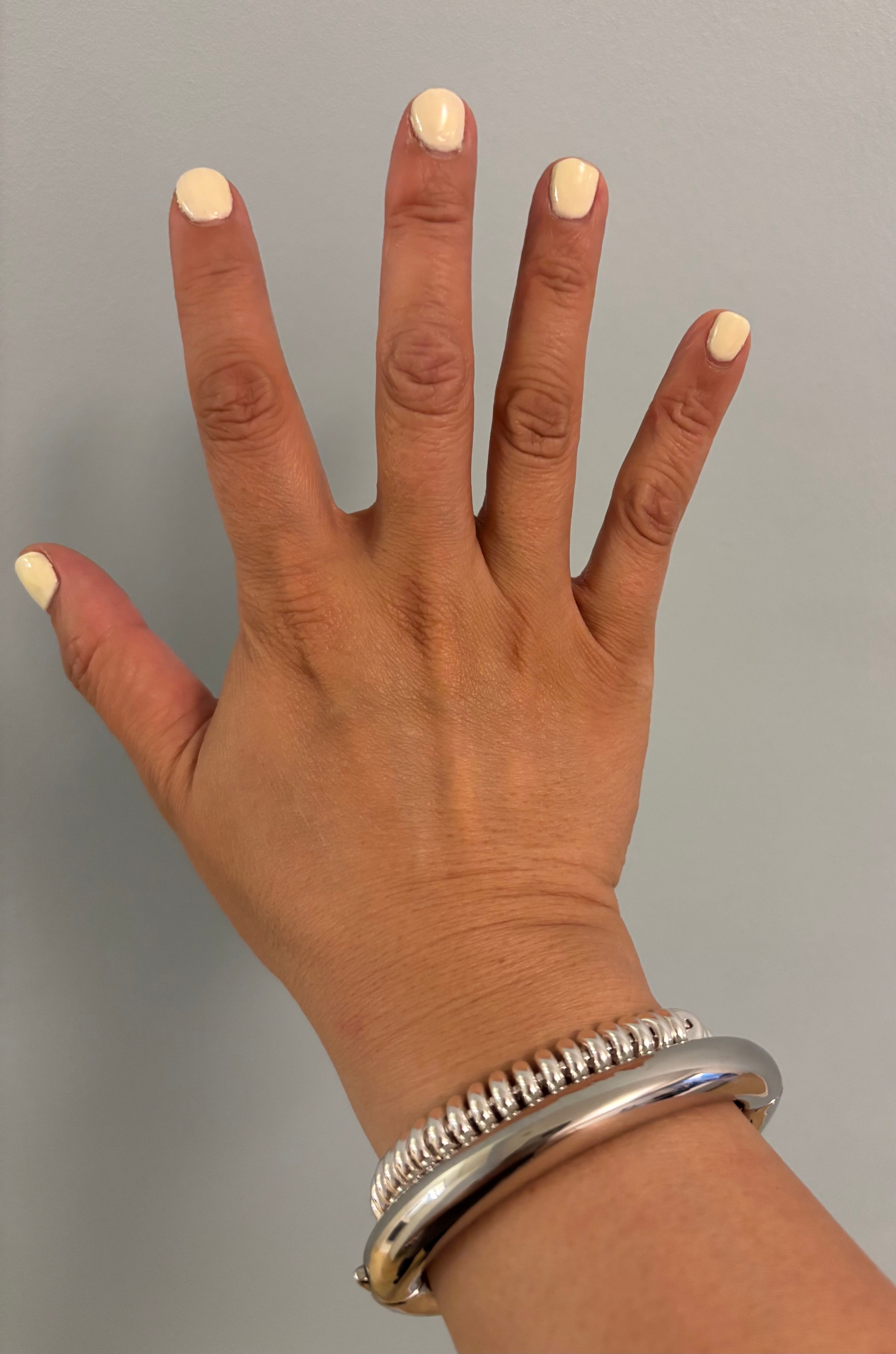 Gia Mega | Thick Silver Bangle Bracelet | JENNY BIRD