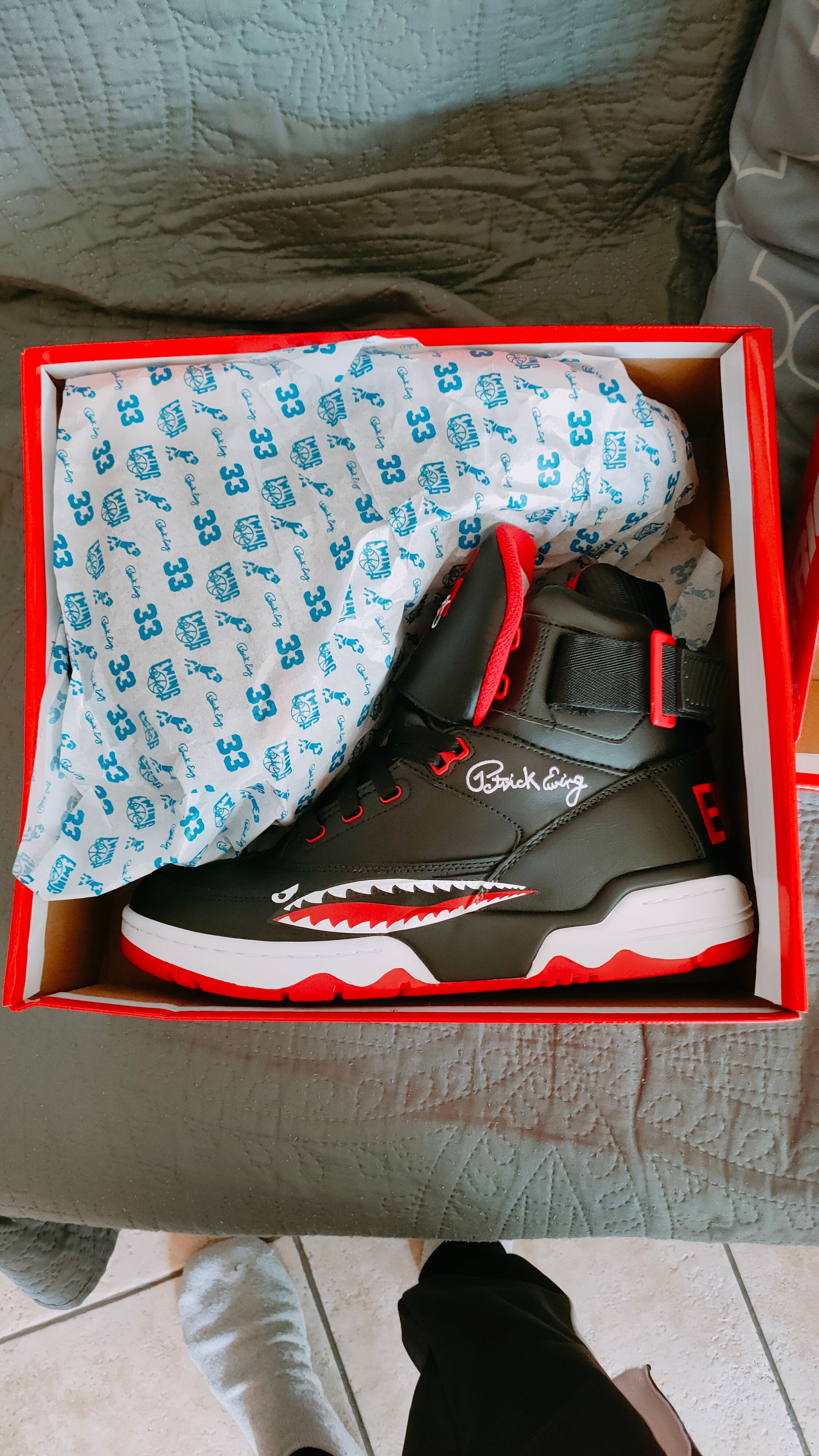 33 HI Black, Red & White | Ewing Athletics – Ewing Athletics
