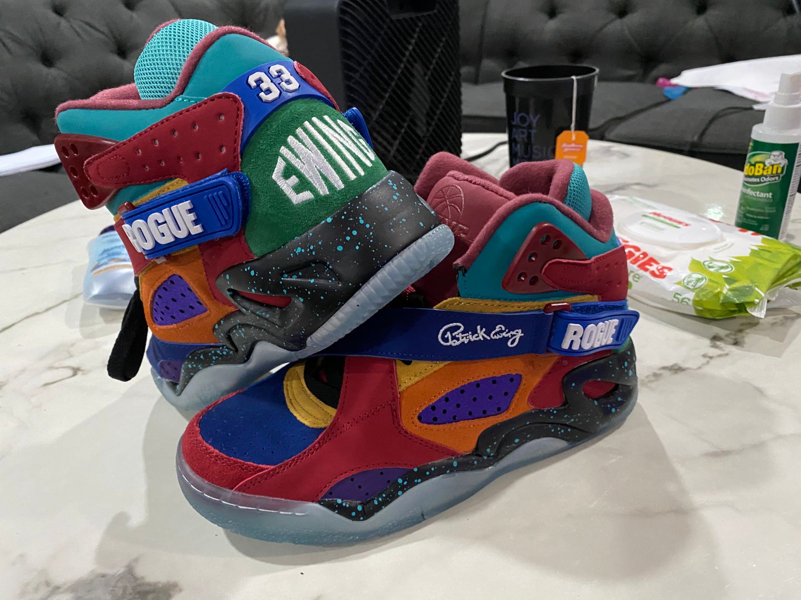 patrick ewing multicolor shoes