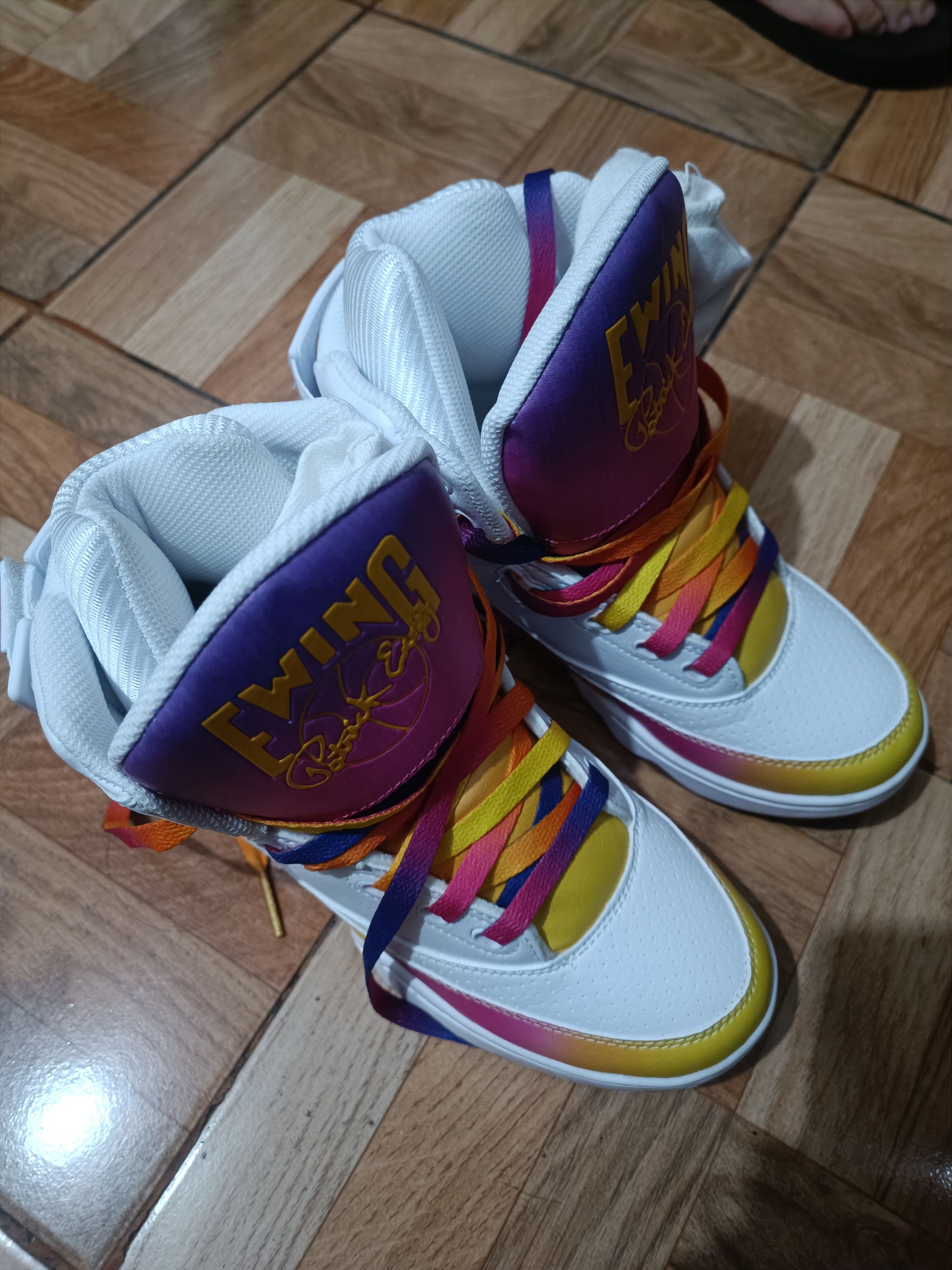 yun 33 HI White/Yellow/Purple/Pink SUNSET – Ewing Athletics