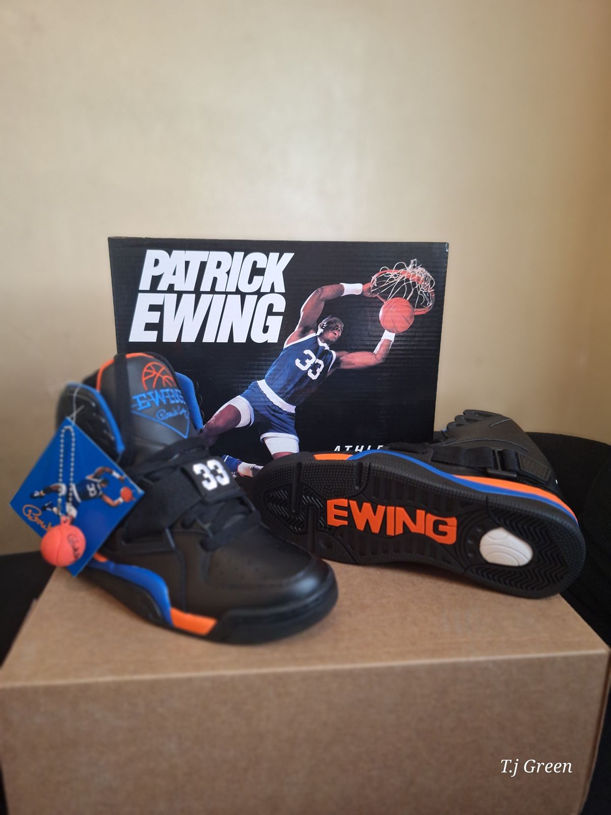 The Concept Shoe | Black , Blue & Orange – Ewing Athletics